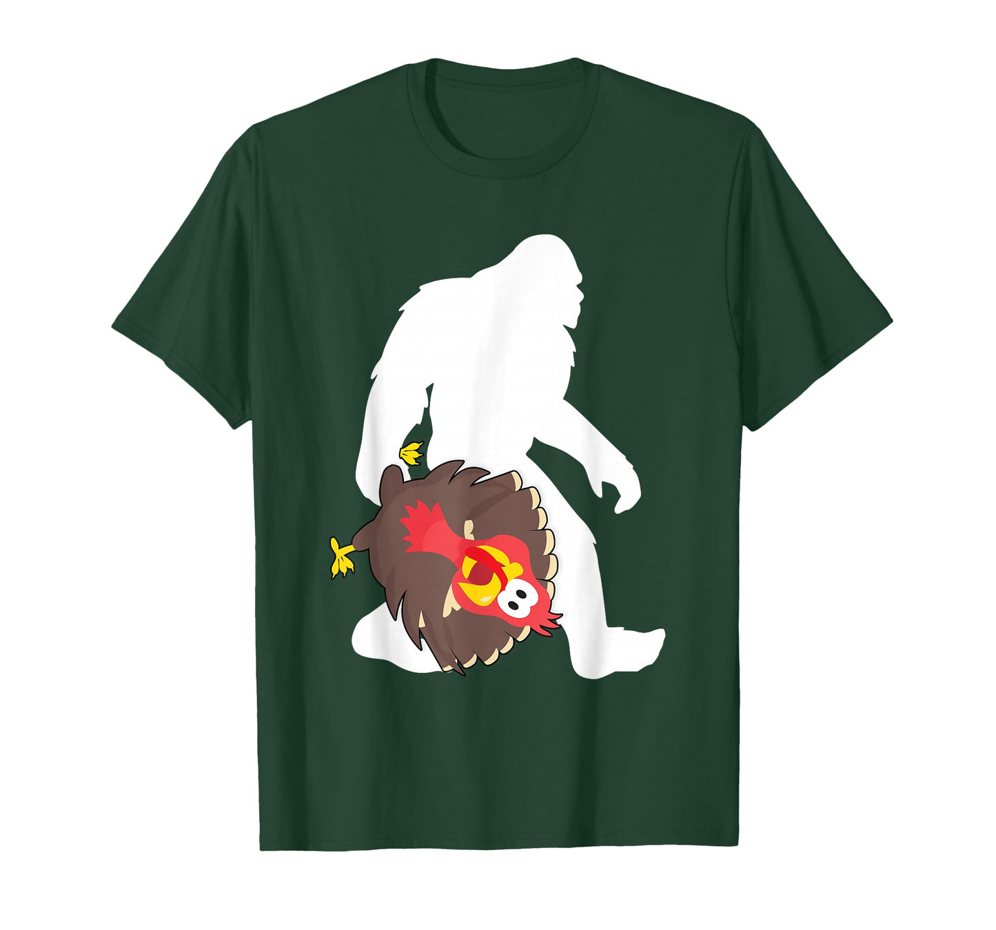 Bigfoot Funny Thanksgiving Turkey Sasquatch T-Shirt