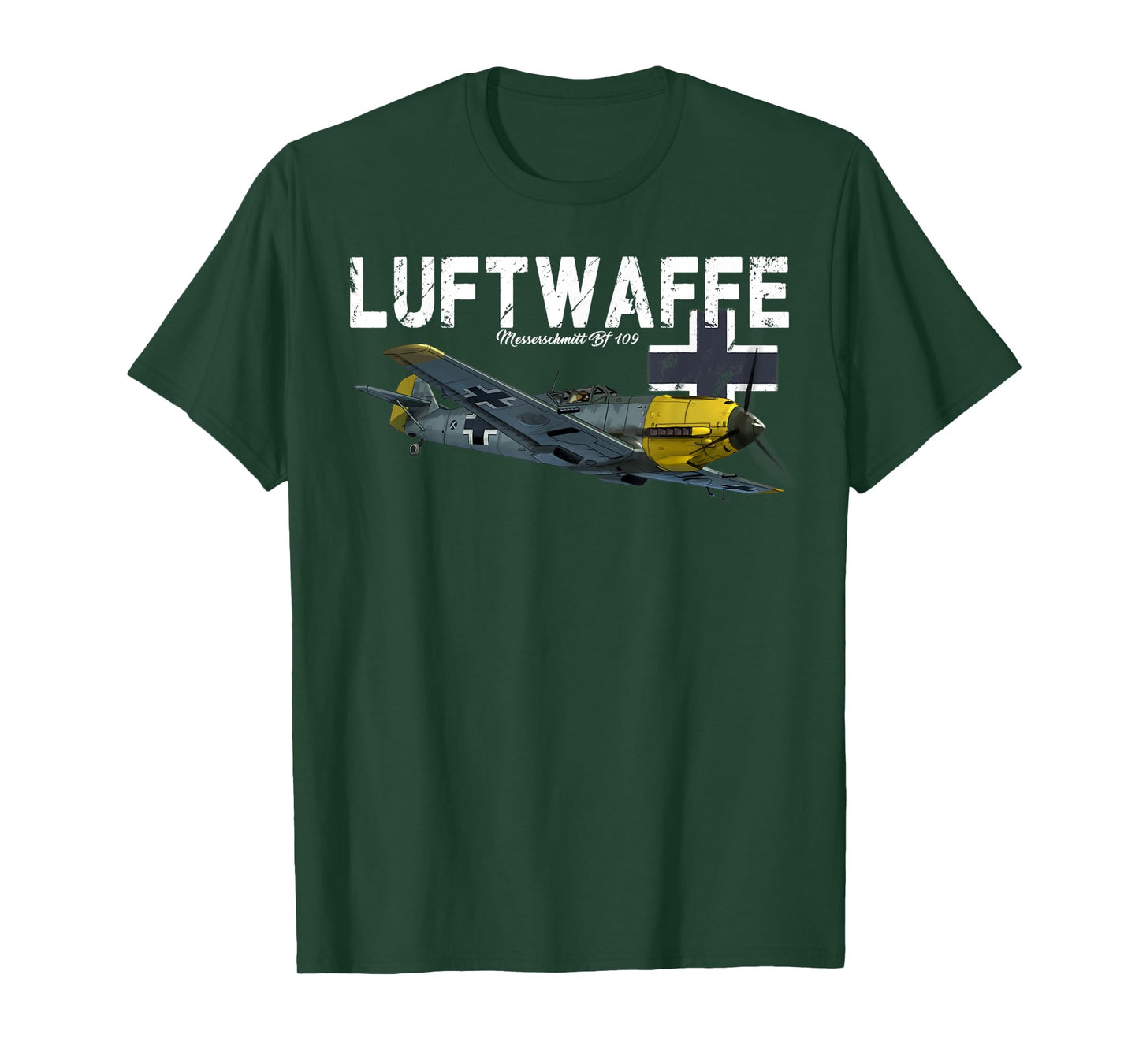 German Warbird I Messerschmitt BF-109 I WW2 Airplanes T-Shirt