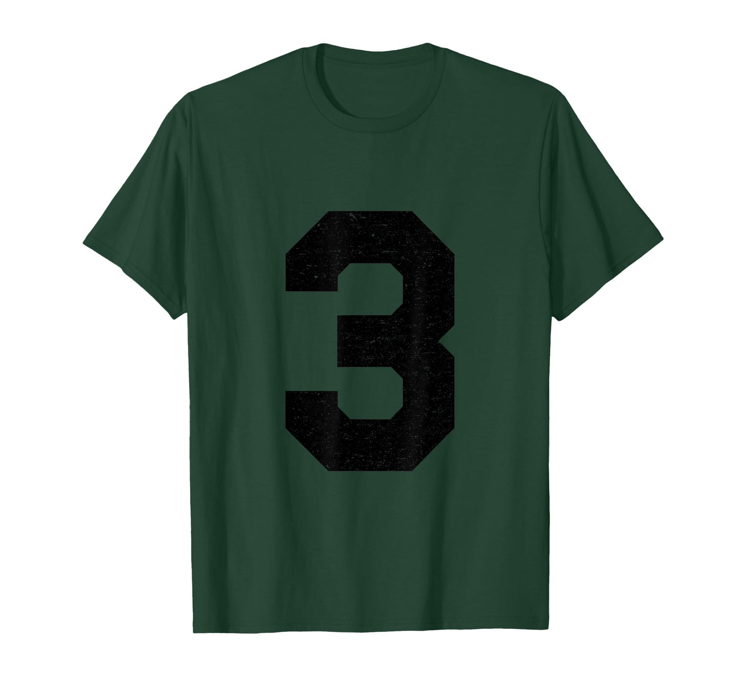 #3 Jersey Uniform Varsity Sports Number, 3rd Place T-Shirt