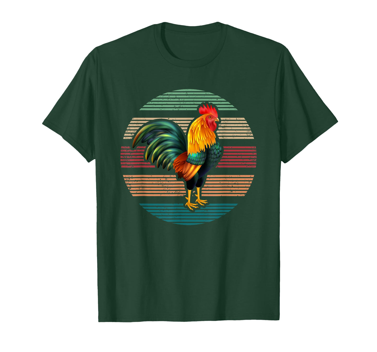 Roosters Lover Gift Vintage Retro Rooster T-Shirt