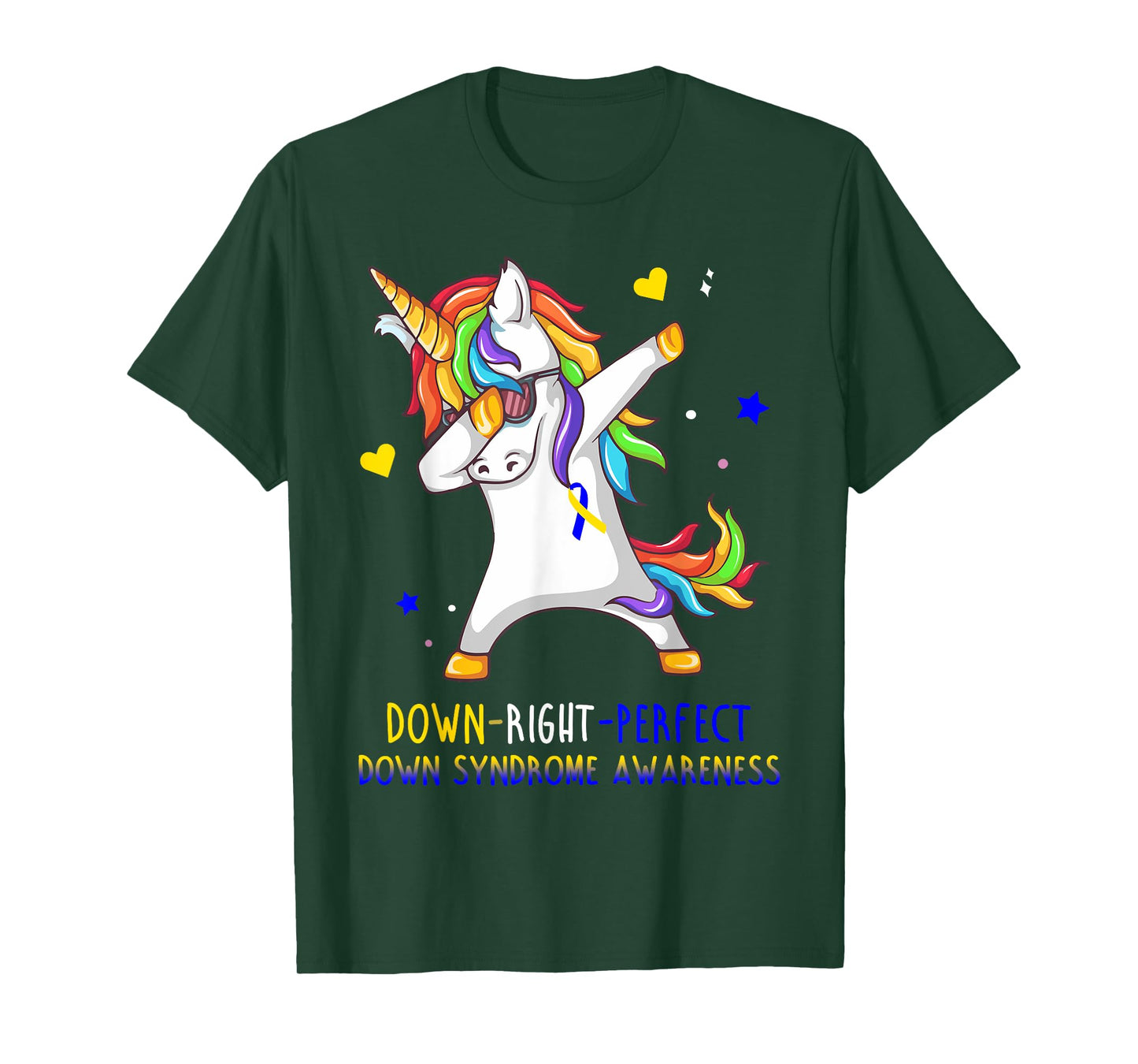 Unicorn Down Right Perfect Shirt Down Syndrome Awareness T-Shirt
