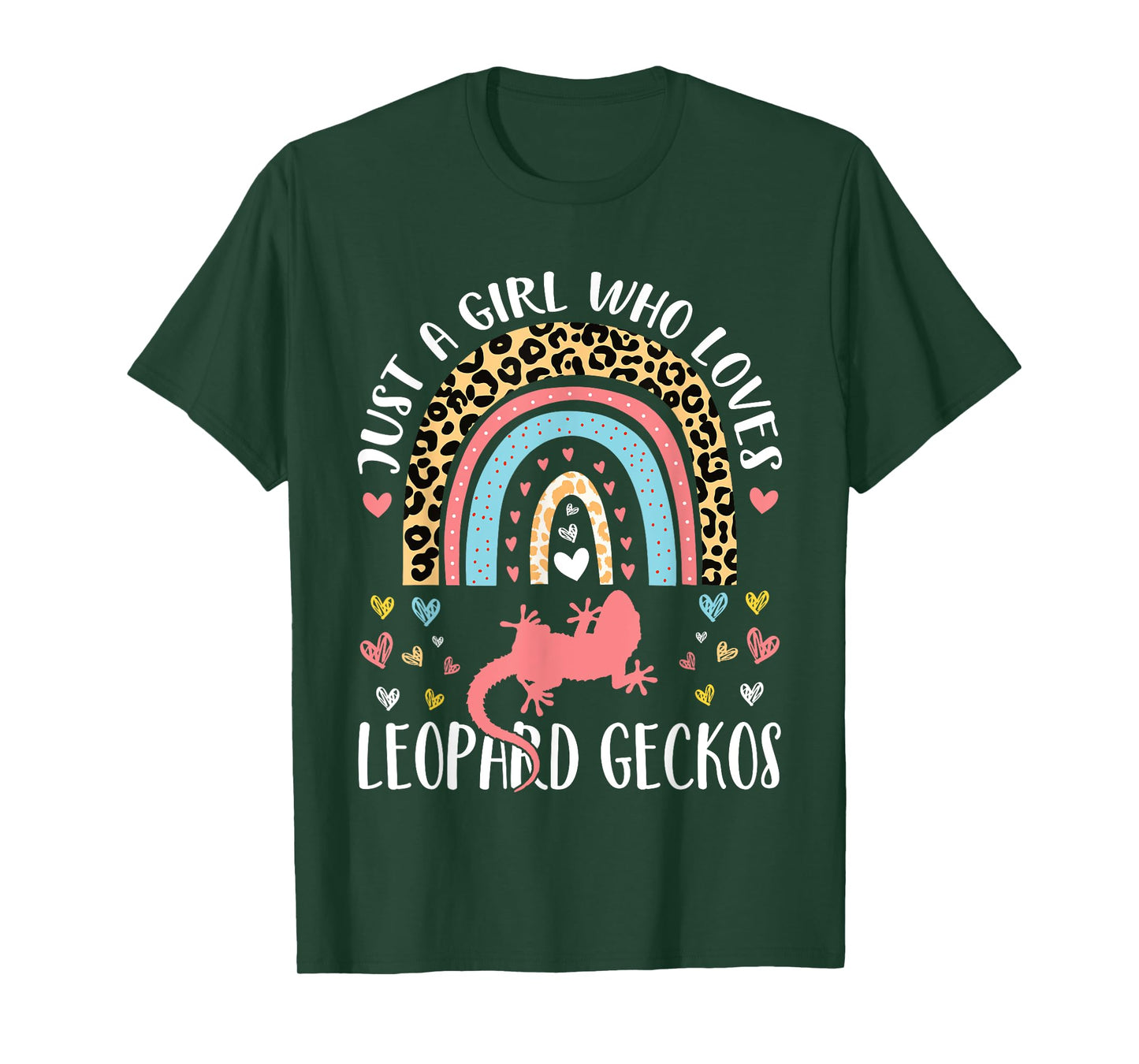 I'm Just A Girl Who Loves Leopard Geckos Lovers Heart Funny T-Shirt