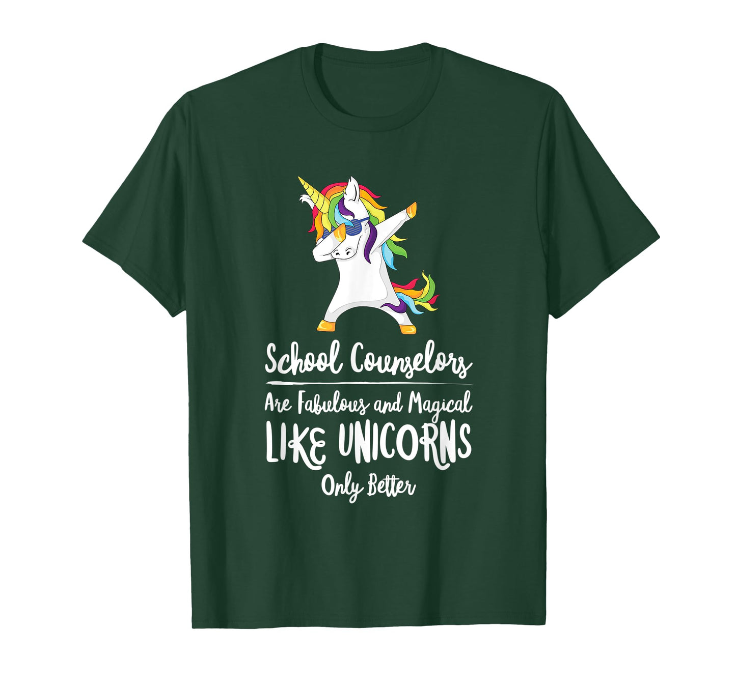 School Counselor Unicorn Teacher Therapist Counseling Advise T-Shirt