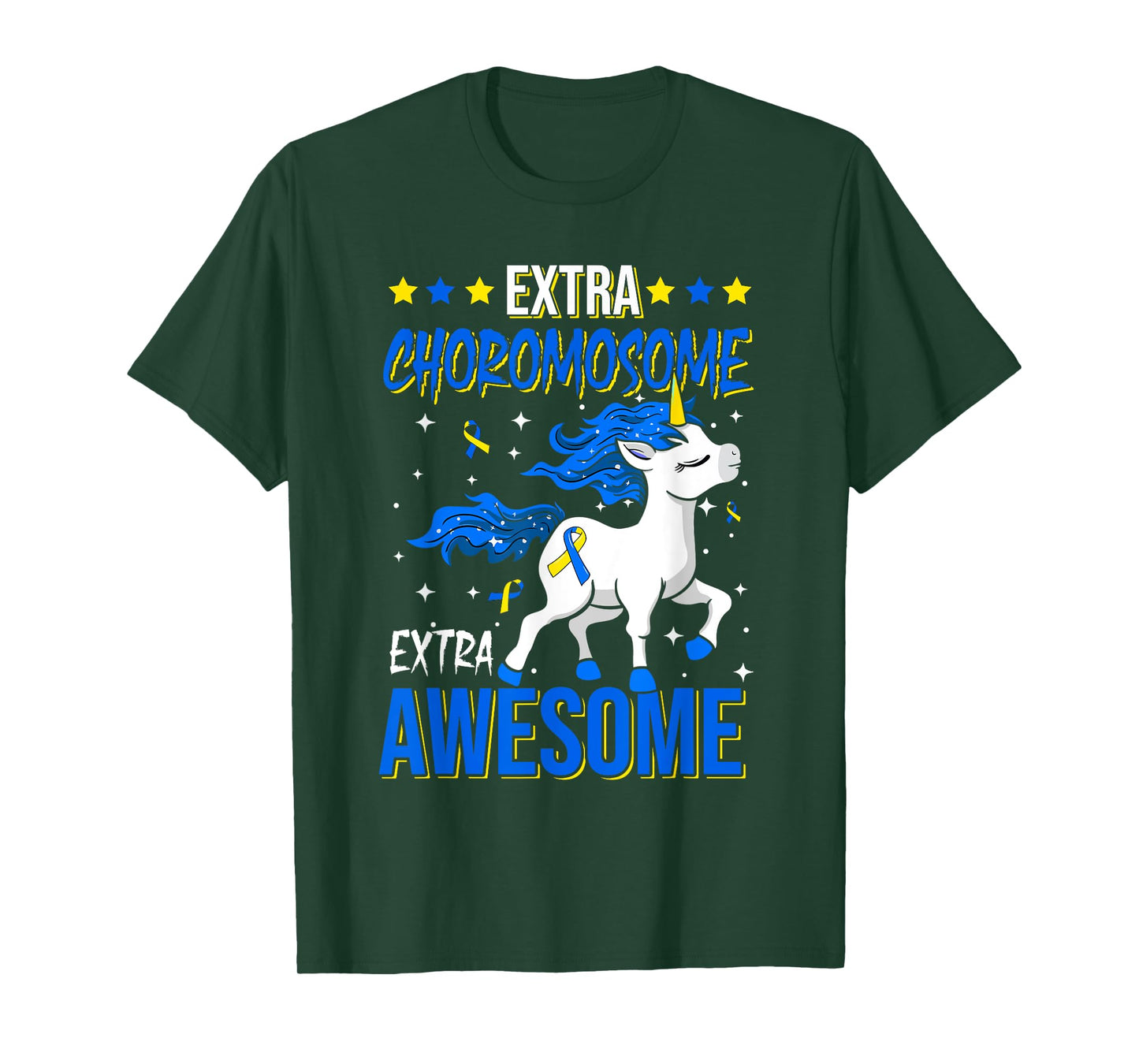 T21 Extra Chromosome Extra Awesome Down Syndrome Awareness T-Shirt