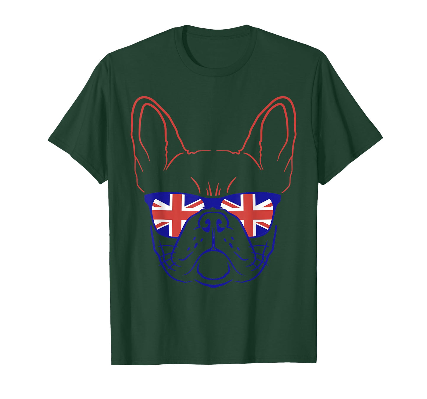 Great Britain Flag Shirt Independence Day Symbol English Dog T-Shirt