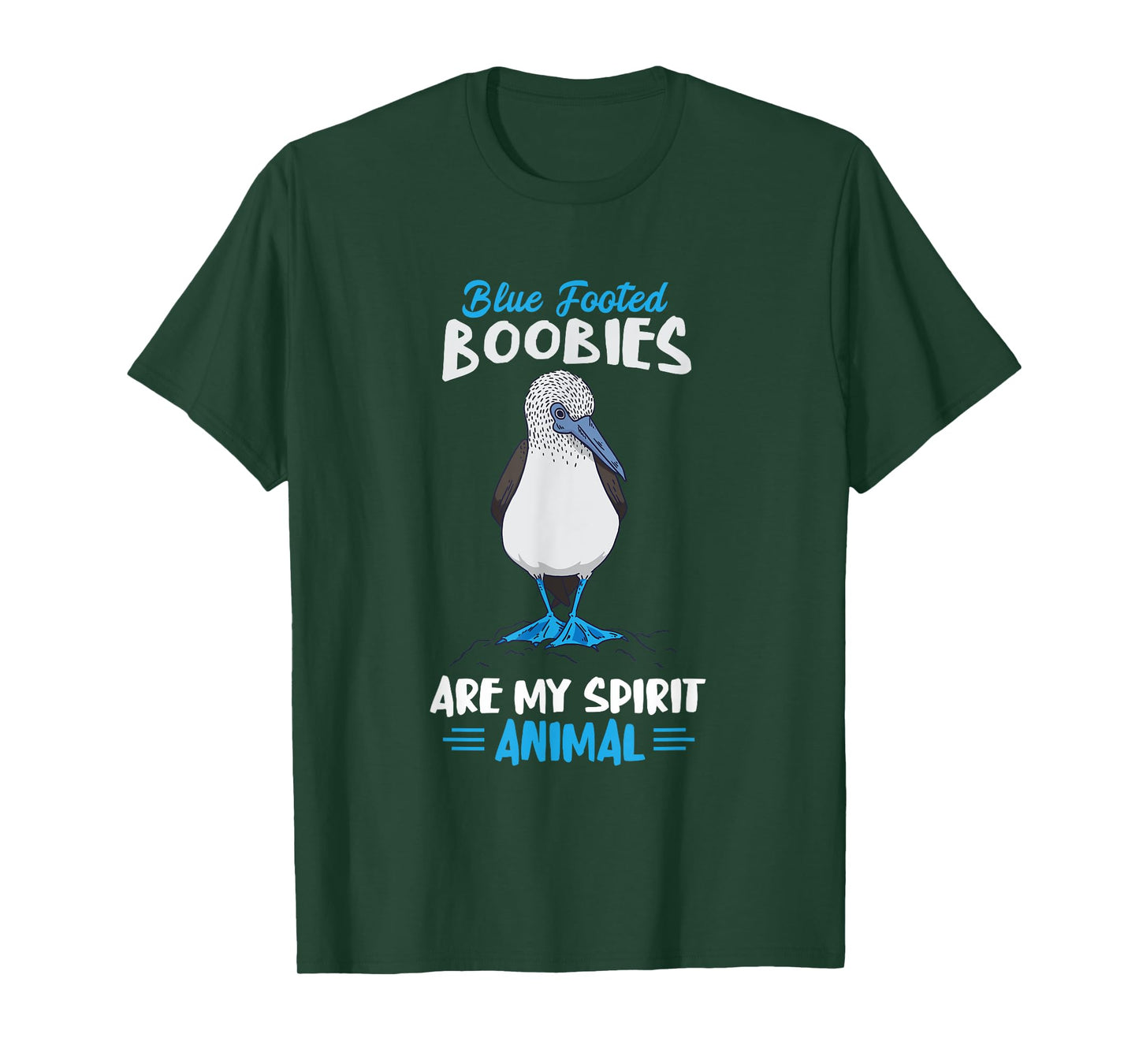 Blue Foot Booby Spirit Animal Blue Footed Booby Seabird T-Shirt