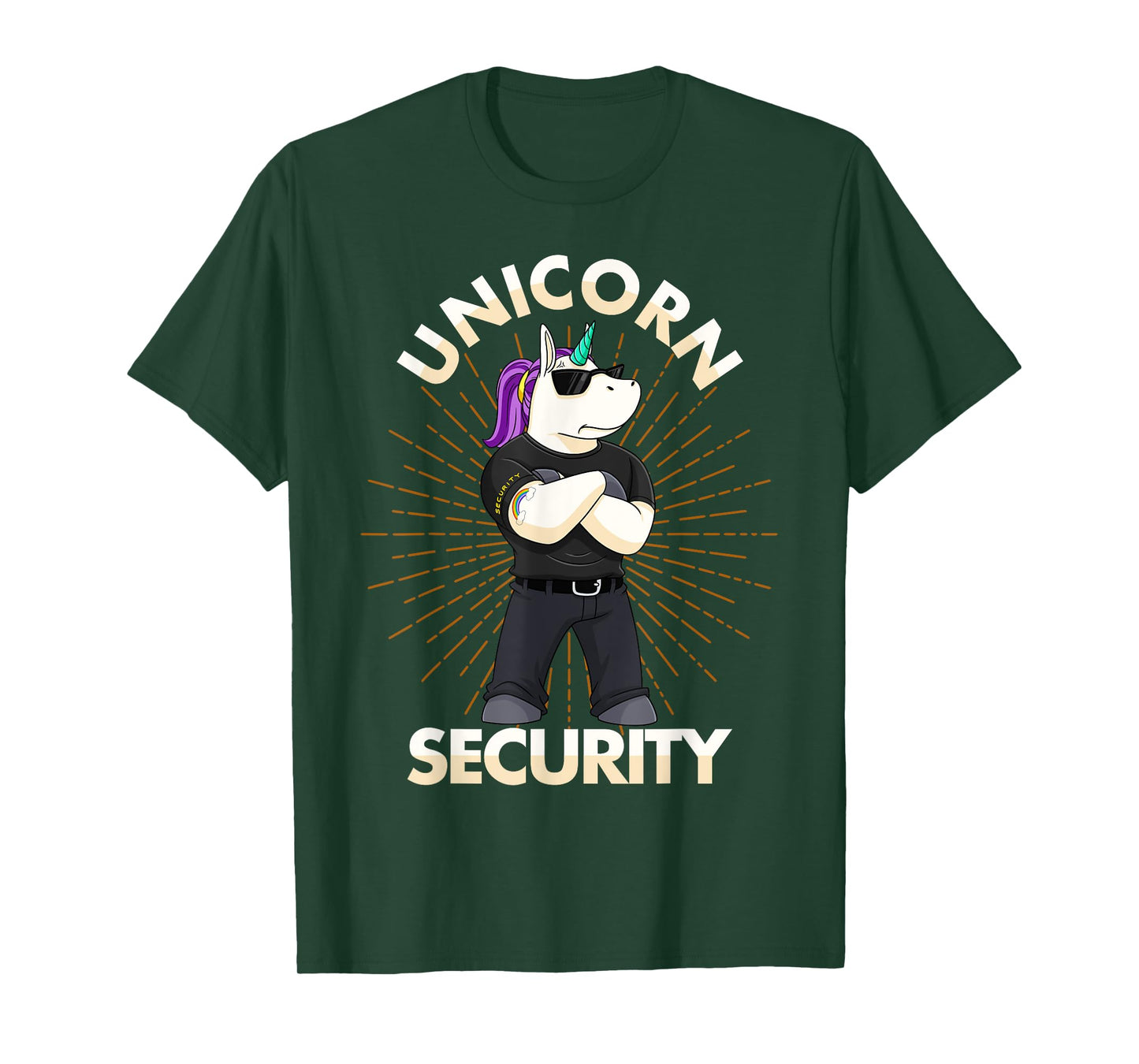 Unicorn Security Birthday Mens Boys Dad Gift T-Shirt
