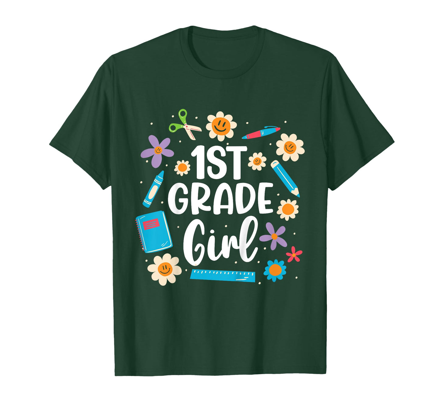 Girls 1st Grade Girl Back To School T-Shirt