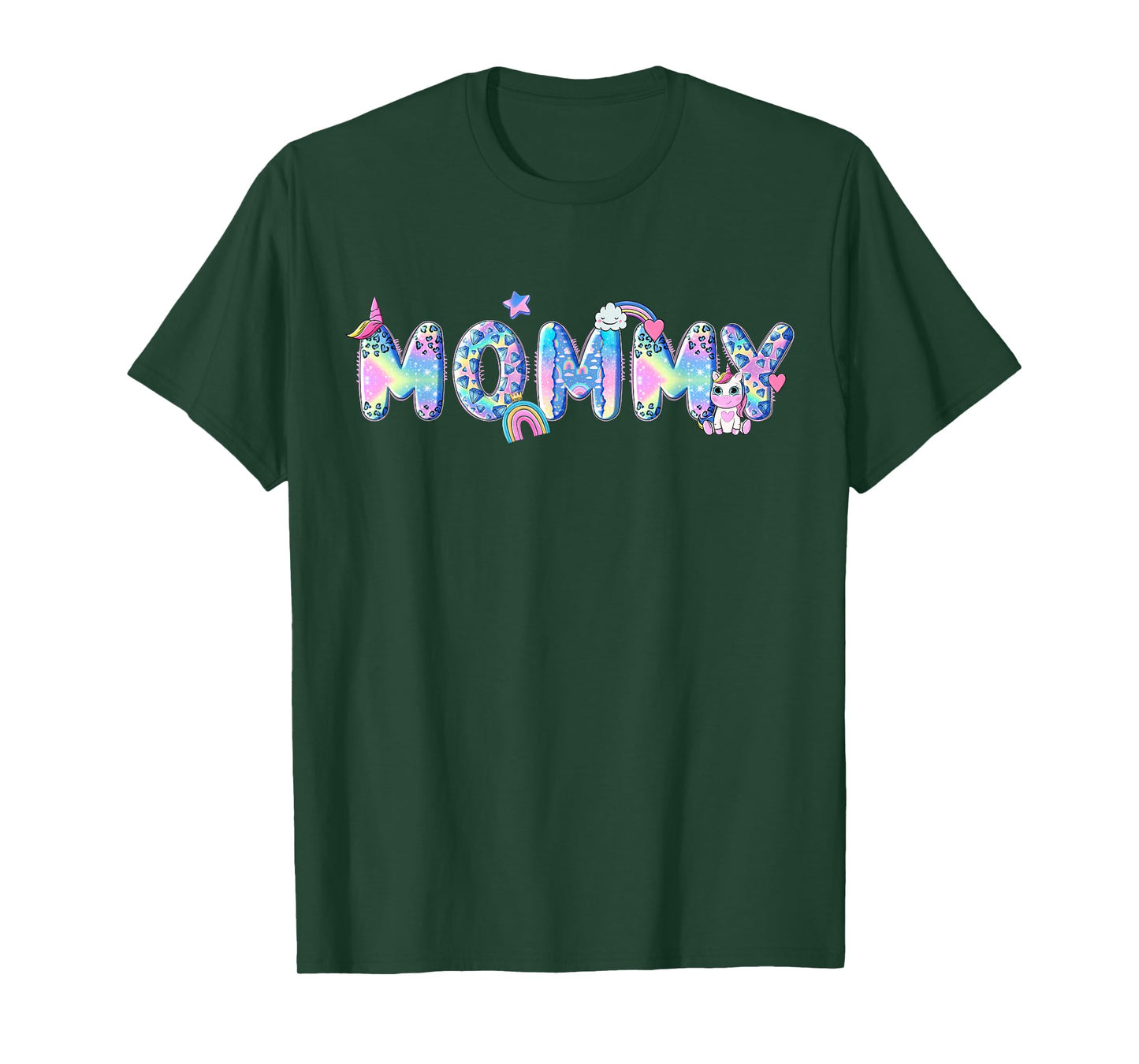 Mommy Birthday Squad Matching Unicorn Family Party T-Shirt
