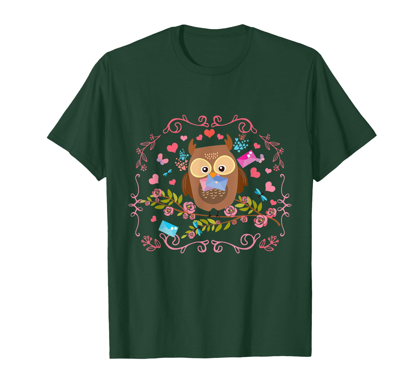 Cute Bird Toddlers Girls Gift Animal Owl T-Shirt