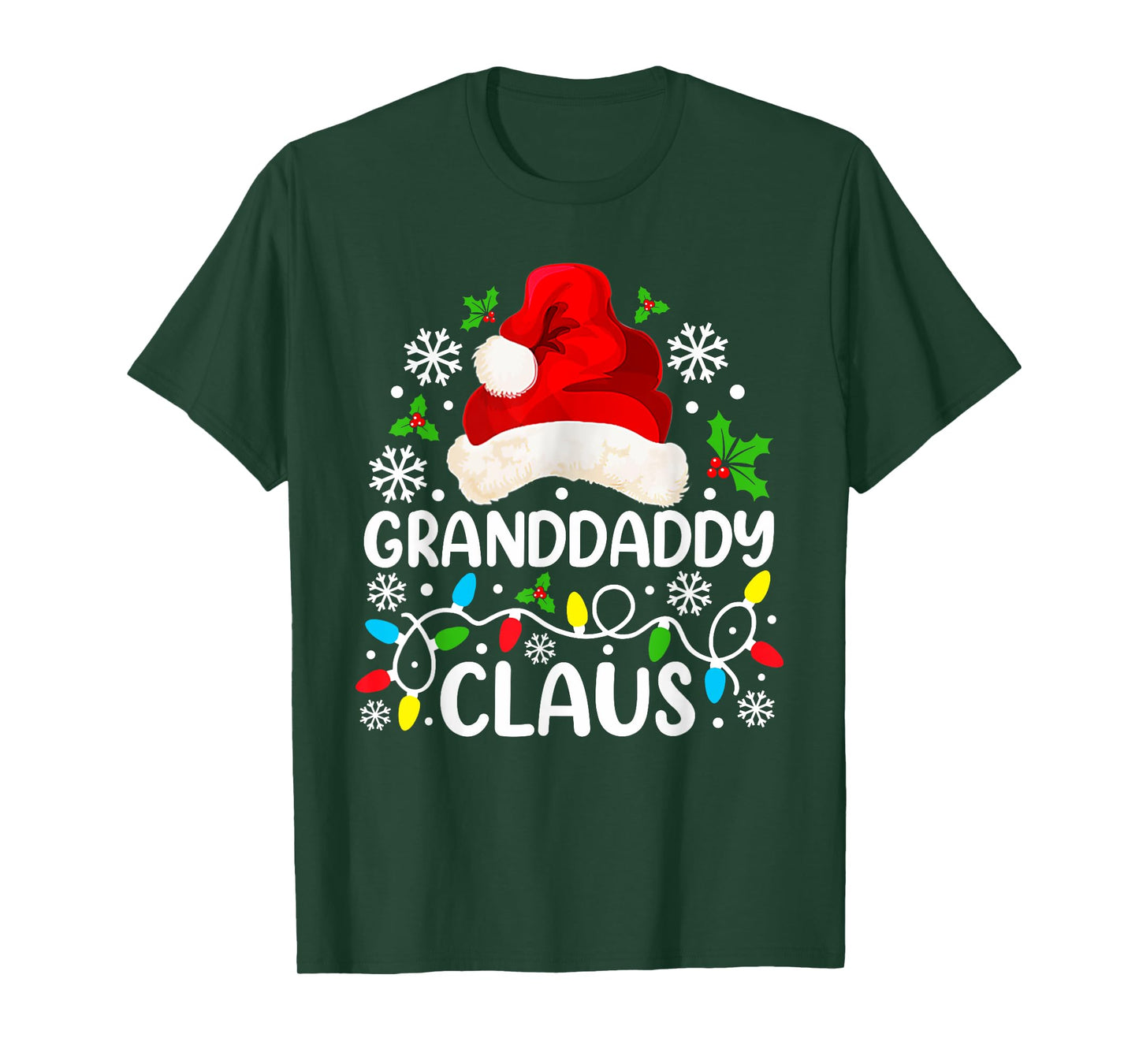Granddaddy Claus Funny Christmas Family Matching T-Shirt