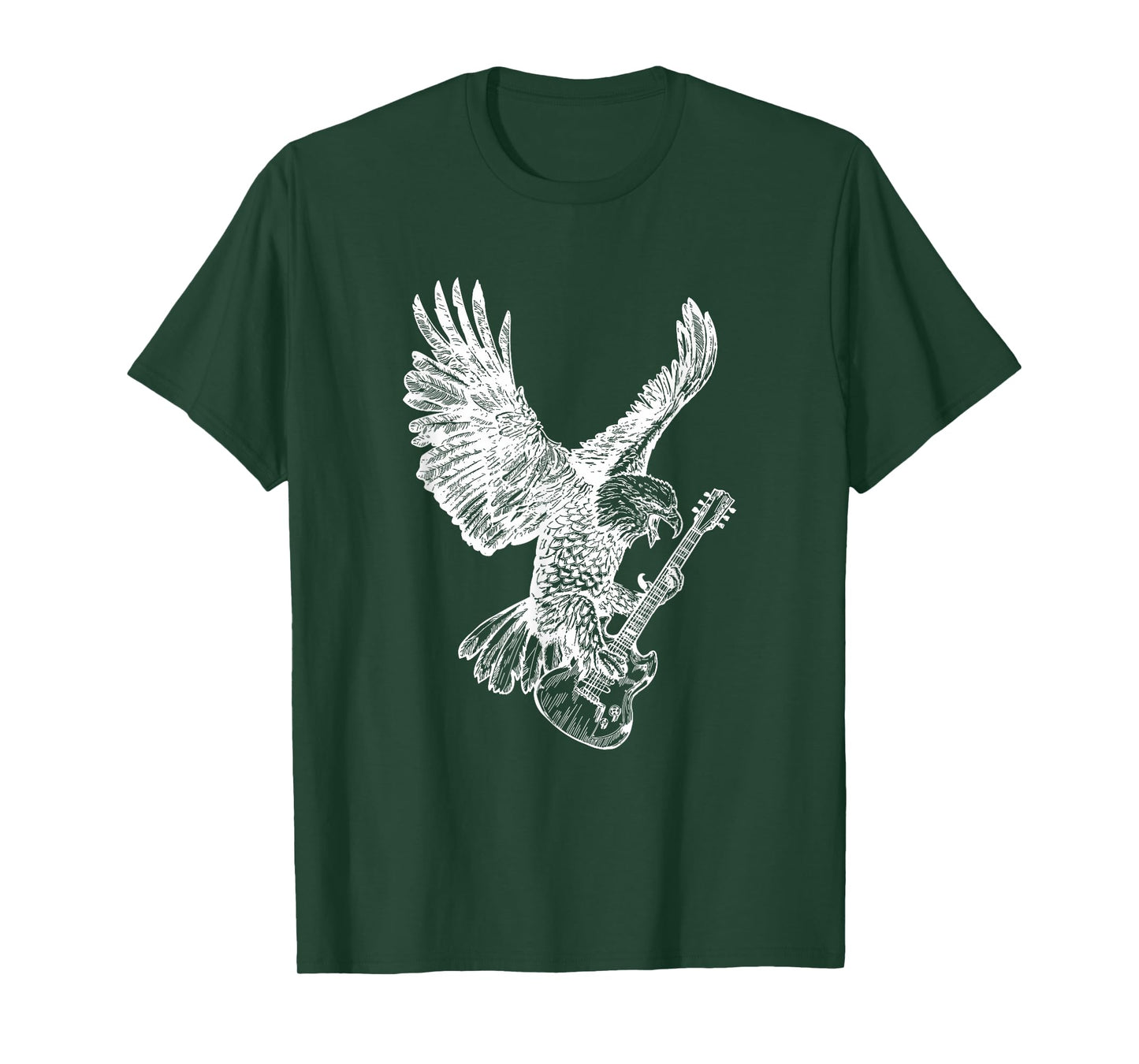 SEEMBO Eagle Playing Guitar Guitarist Musician Music Band T-Shirt