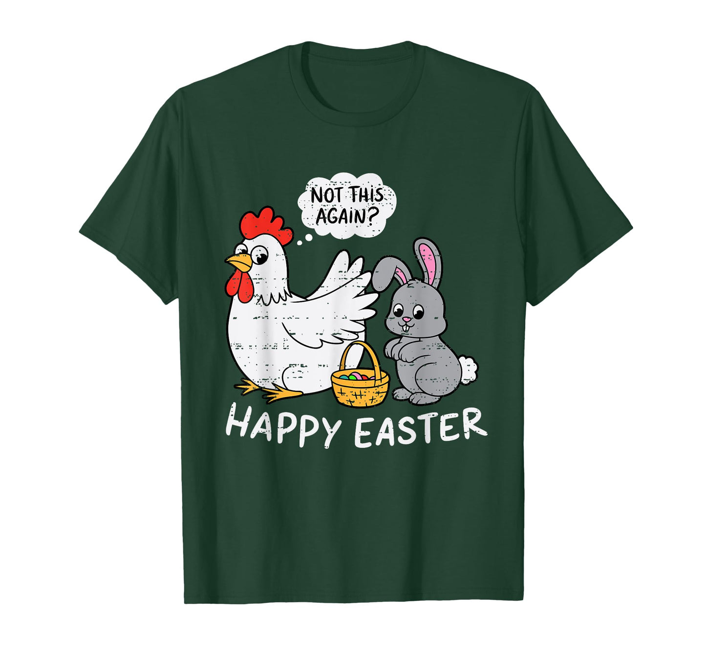 Funny Easter Bunny Chicken Not Again Boys Girls Kid Children T-Shirt