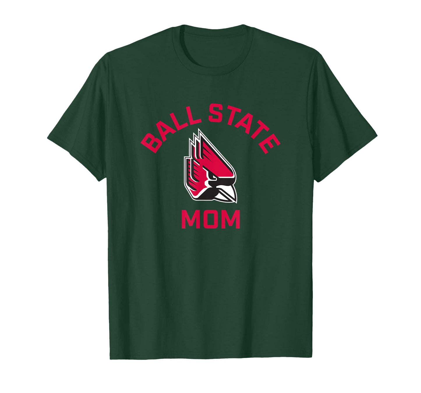 Ball State University Cardinals Arched Mom T-Shirt