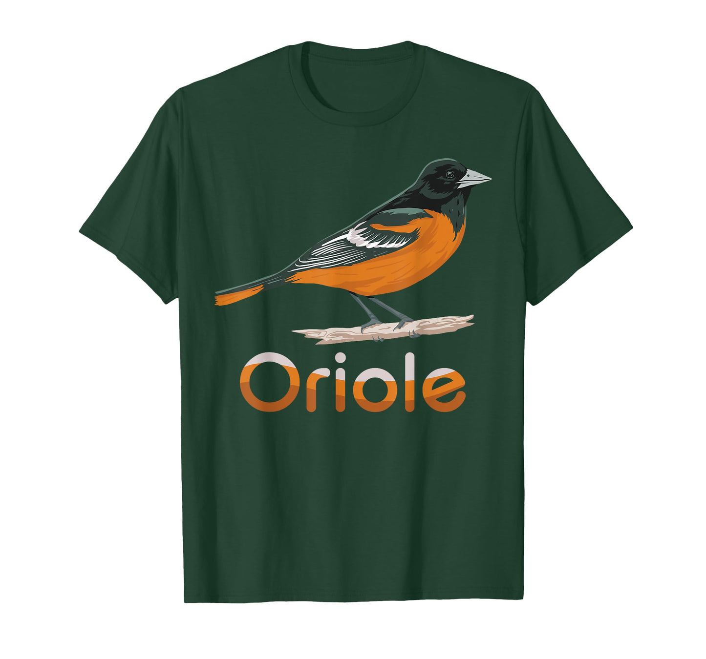 Vintage Distressed Look Oriole Bird Vintage Design T-Shirt