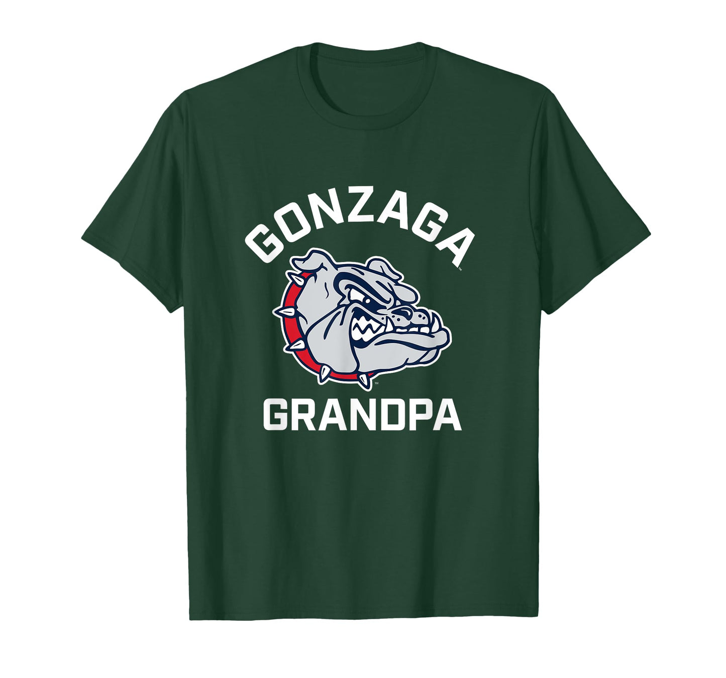 Gonzaga University Bulldogs Arched Grandpa T-Shirt