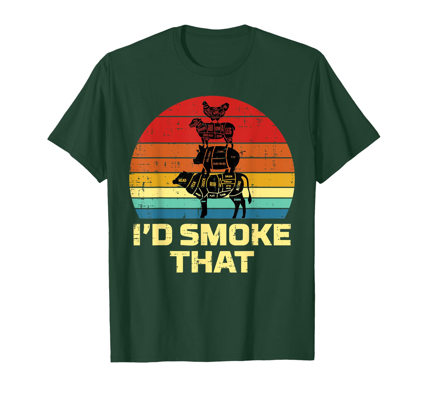 Id Grill That Retro Bbq Barbecue Grill Meat Lover Men Women T-Shirt