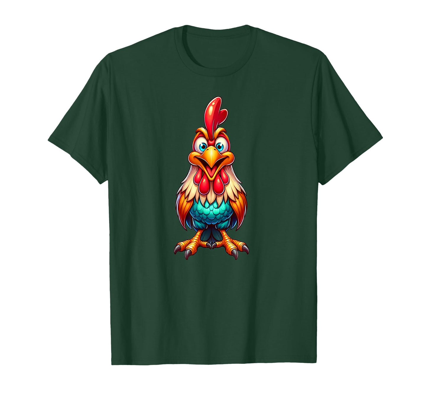 Funny Chicken T-Shirt, Small, Black