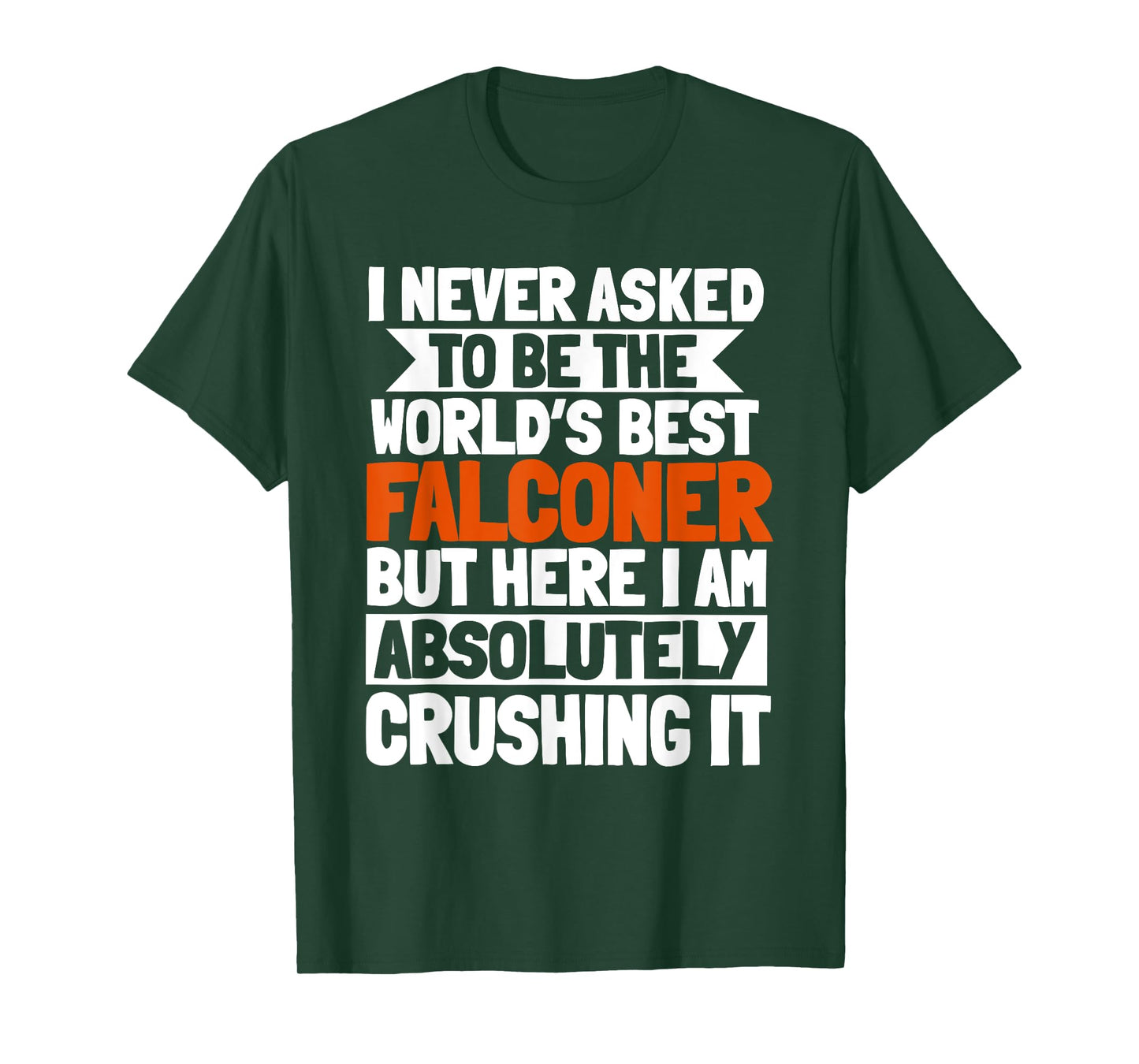 Falconer Falconry Gamehawking World's Best Hawker Falcon T-Shirt