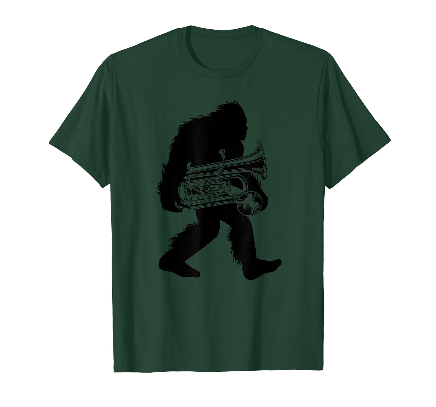 Bigfoot Euphonium T-Shirt, Instrument Sasquatch Tee Apparel T-Shirt