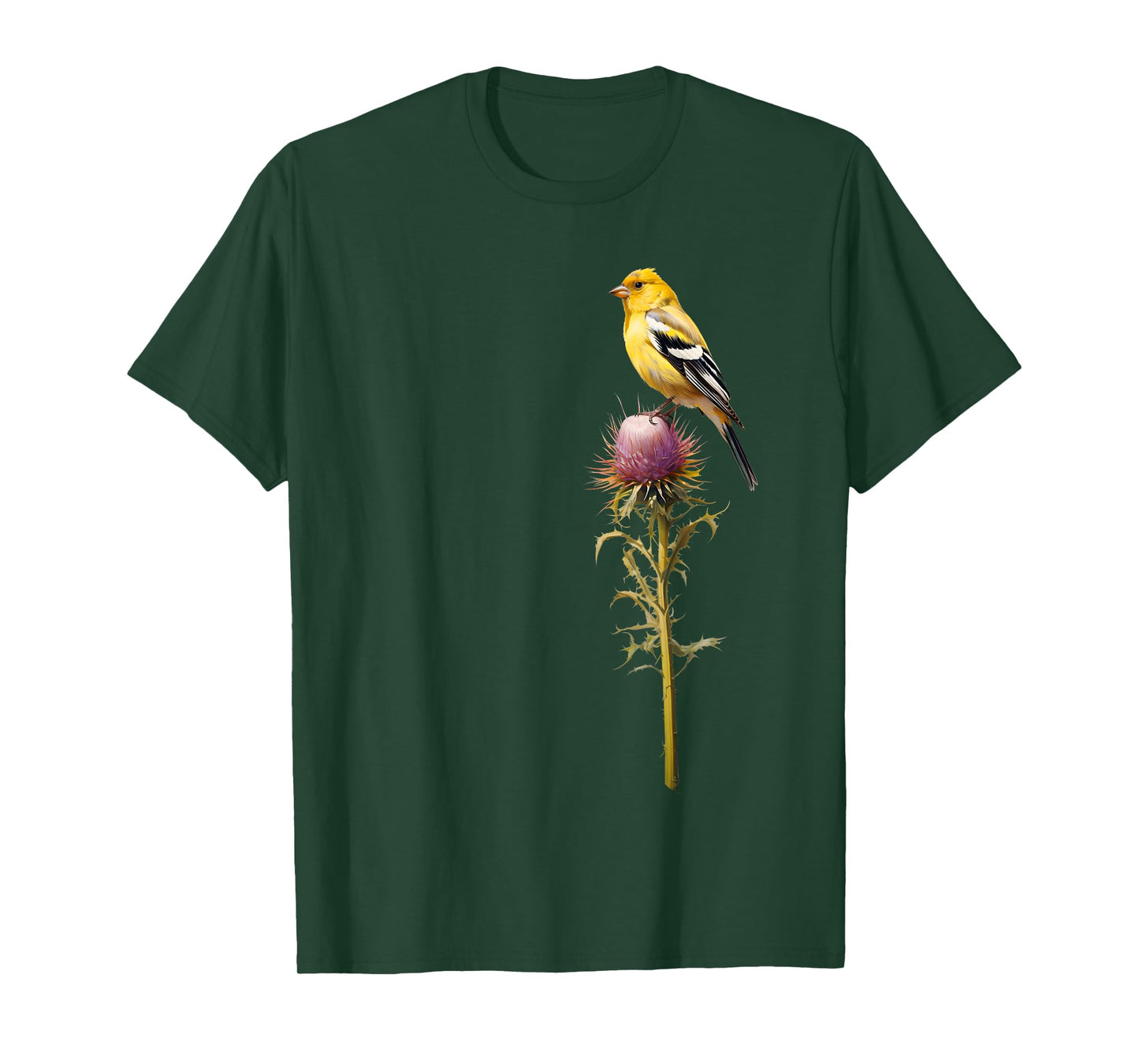 Birding and Bird Lovers Apparel Decor Accessories American Goldfinch Backyard Bird Watching Watchers Birder Unisex-Adults Black Short Sleeve T-Shirt Small