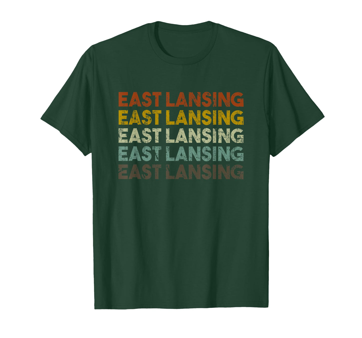 Retro East Lansing Michigan Vintage T-Shirt