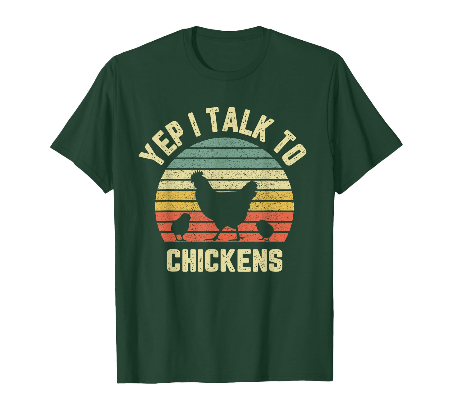 Yep I Talk to Chickens Shirt Retro Farm Chicken Lover Gift T-Shirt