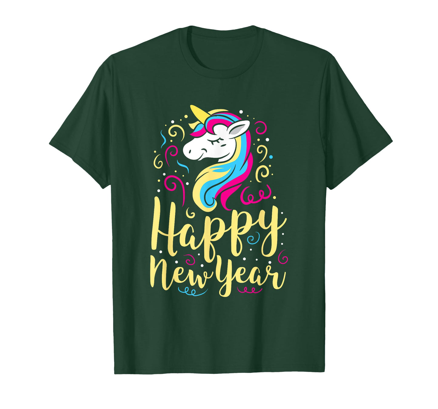 Happy New Year Unicorn New Years Eve Party T-Shirt