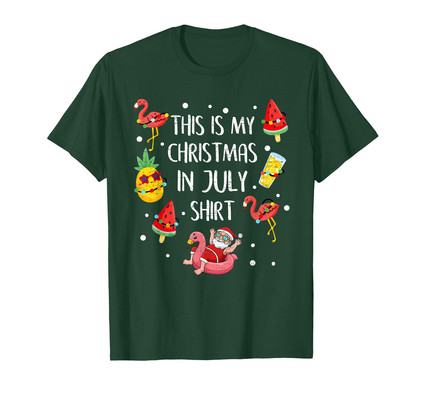 This Is My Christmas In July Shirt Xmas Summer Vacation T-Shirt