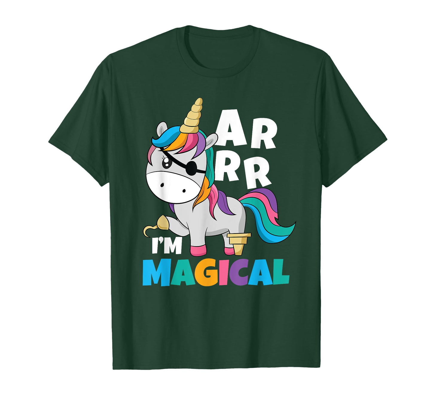 I'm Magical Caribbean Freebooter Toddler Girl Unicorn Pirate T-Shirt