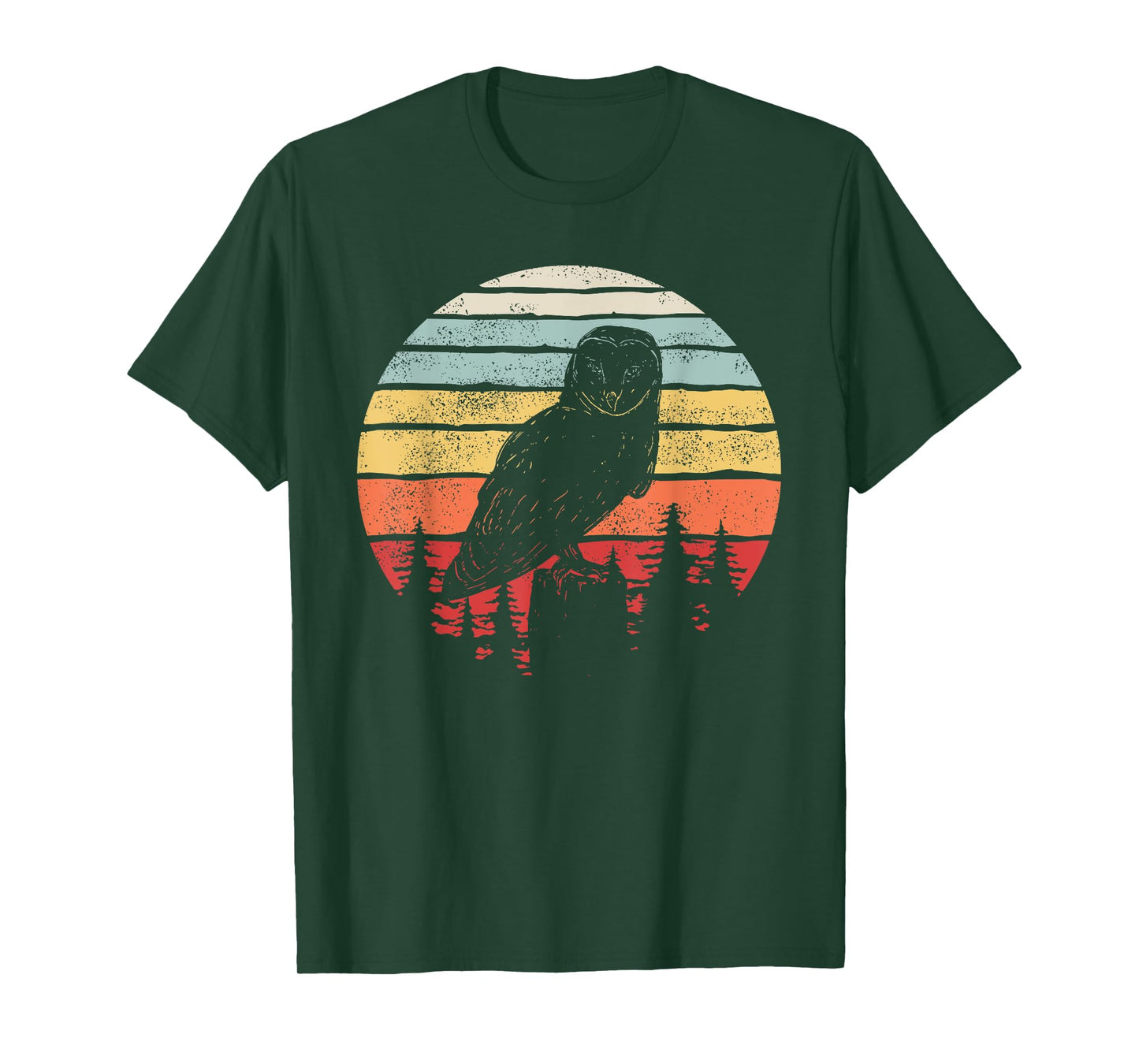 Vintage Retro Barn Owl Bird T-Shirt