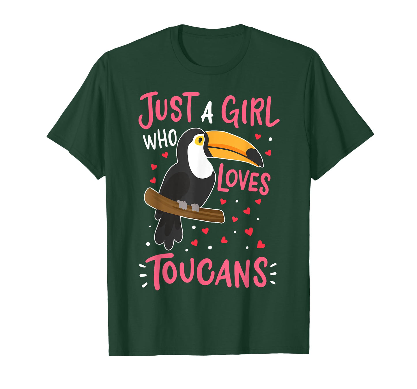 Toucan Just a Girl Who Loves Toucans Bird Gift T-Shirt