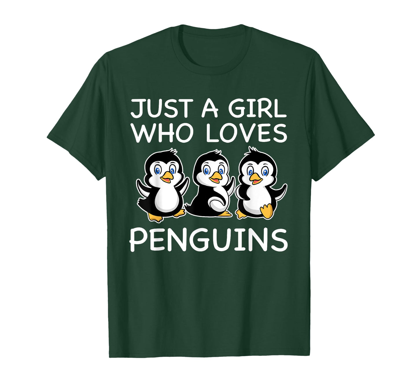 Cute Penguin Art Women Girls Baby Bird Animal Penguin Lover T-Shirt