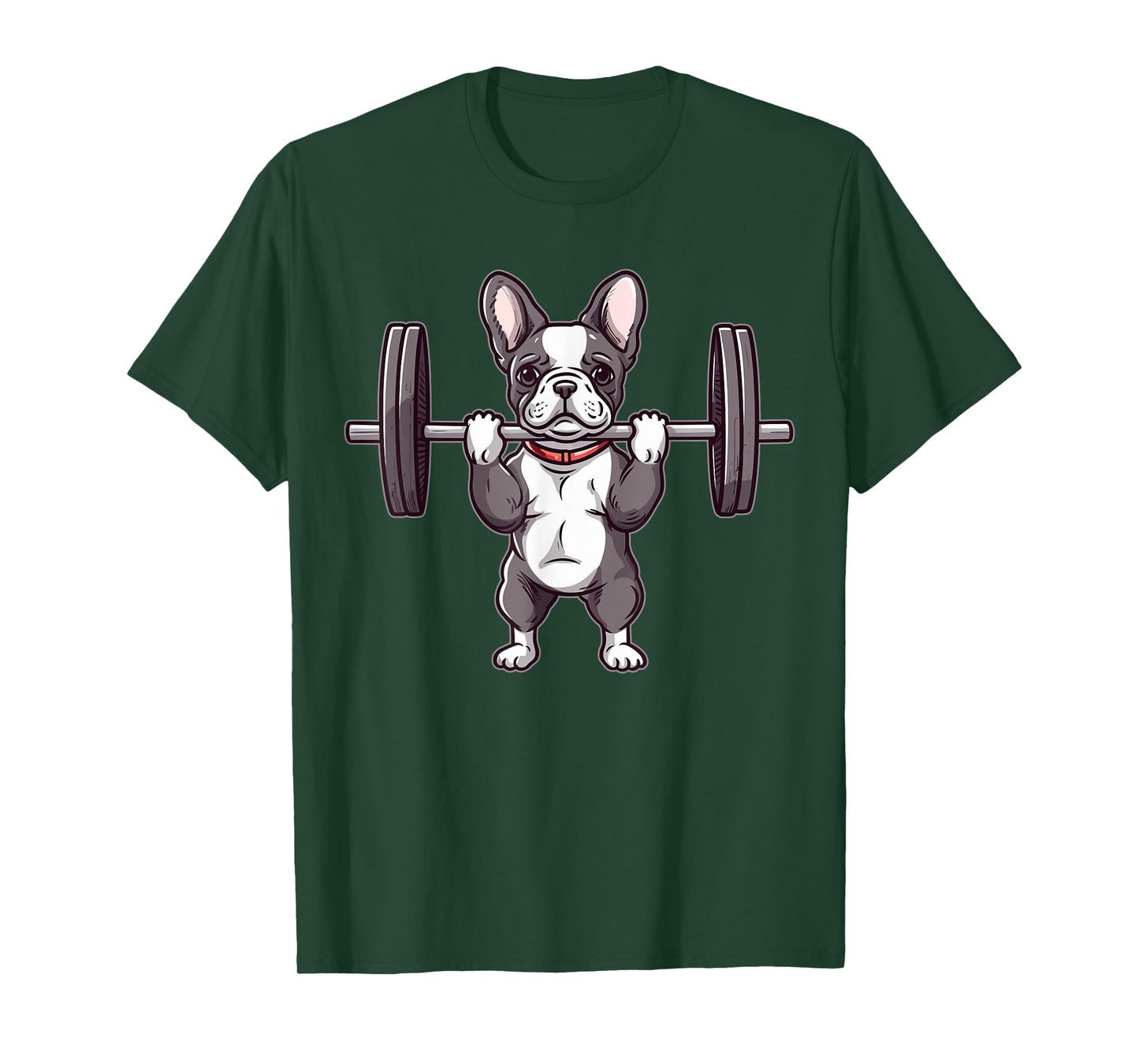 French Bulldog Weightlifting Funny Deadlift Men Fitness Gym T-Shirt