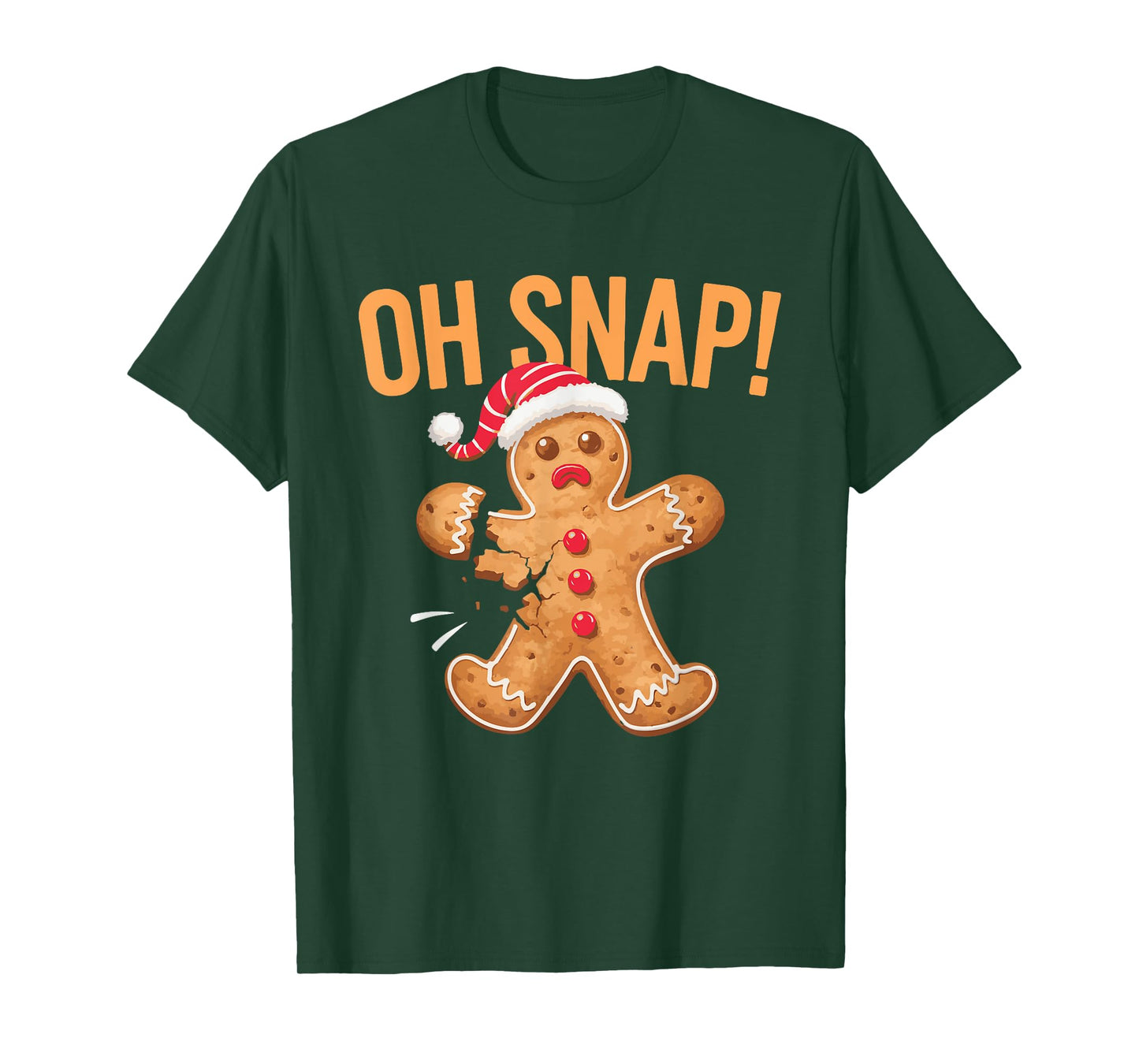 Gingerbread Man Oh Snap Christmas T-Shirt