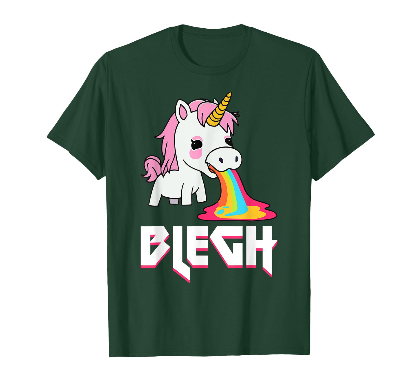 Blegh Heavy Metal Metalcore Unicorn T-Shirt