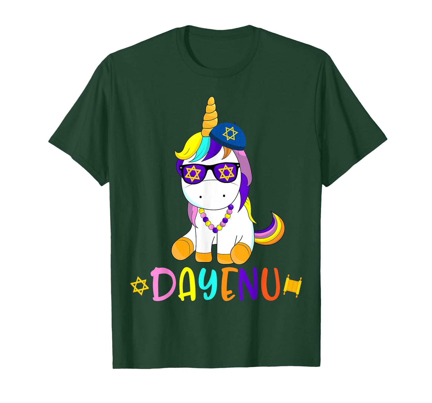 Passover Unicorn Shirt Jewish Matzo Jewnicorn Dayenu Pesach T-Shirt