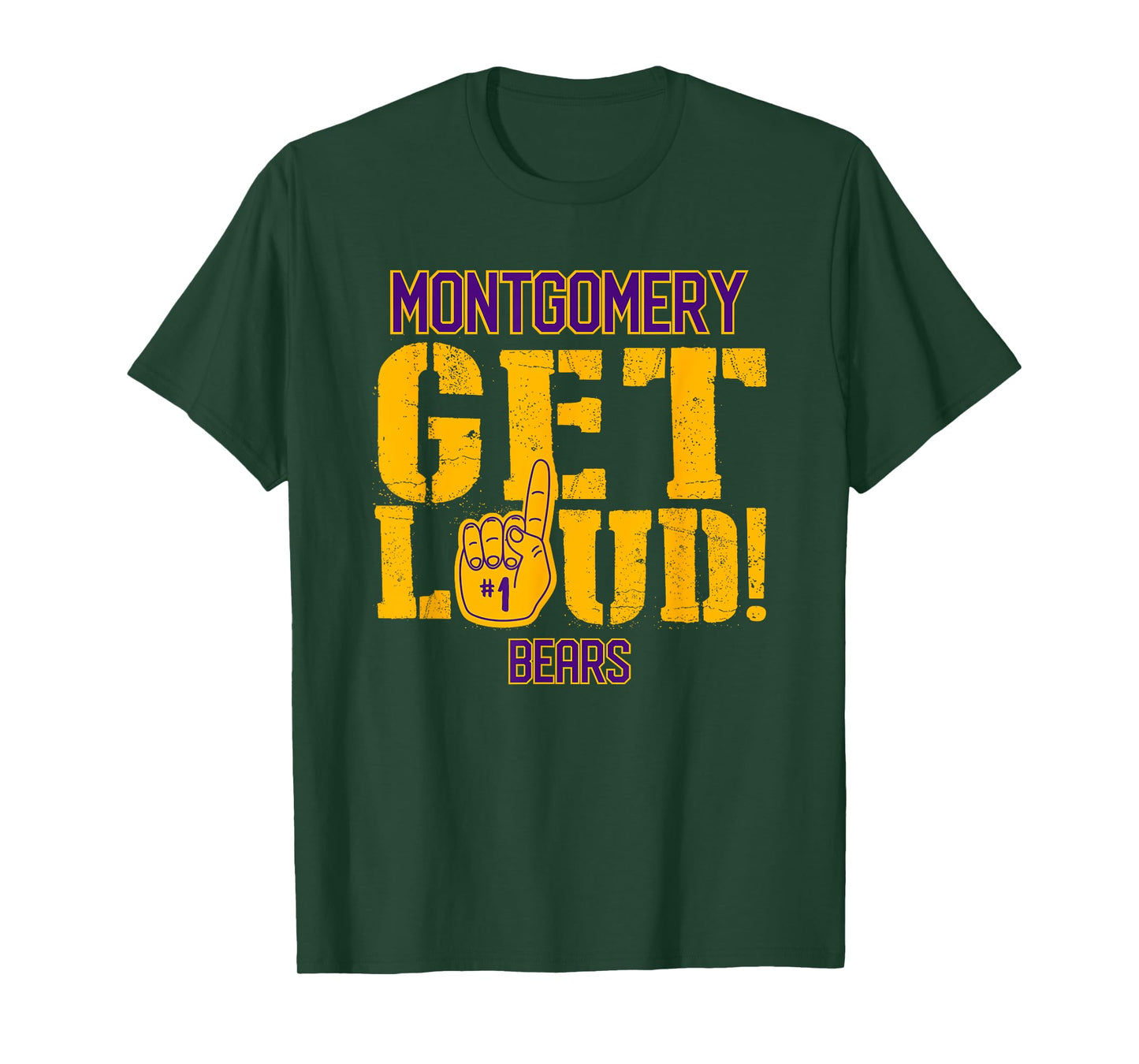 Montgomery High School GET LOUD Bears T-Shirt