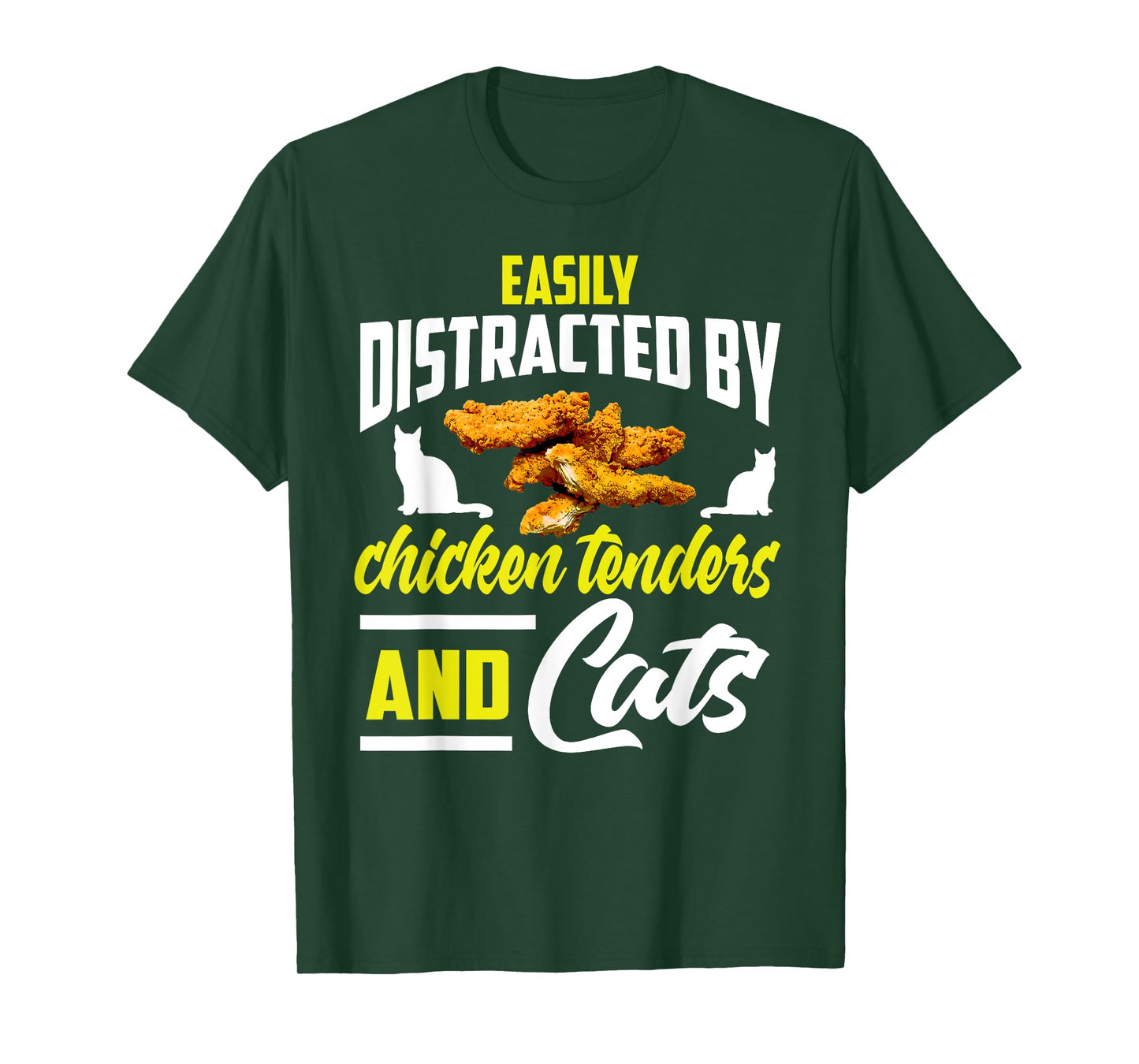Chicken Tenders Shirt Funny Cat Lover Chicken Tenders T-Shirt for Men Women Girls Kids