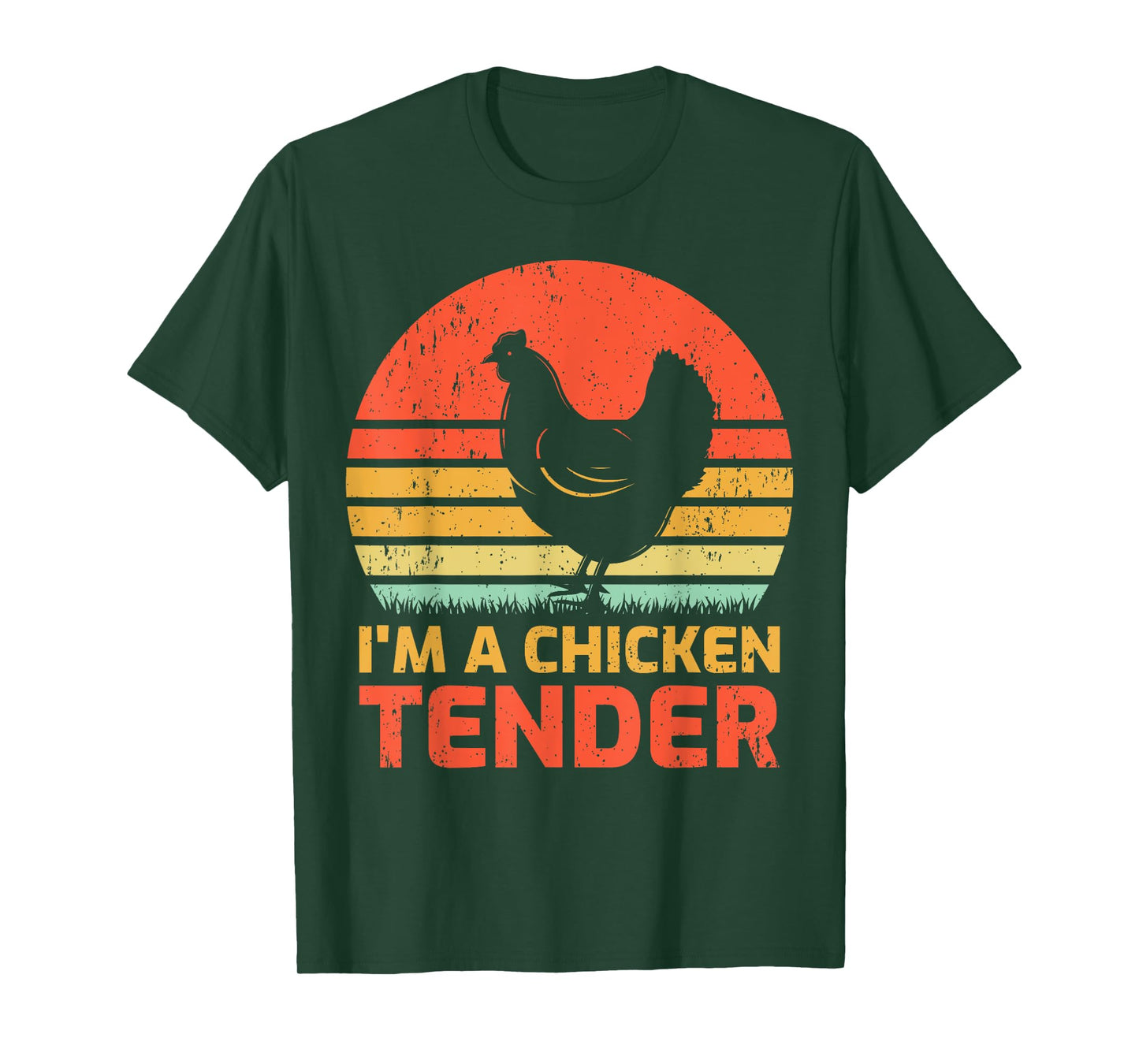Vintage Chicken Farmer Retro I'm A Chicken Tender T-Shirt