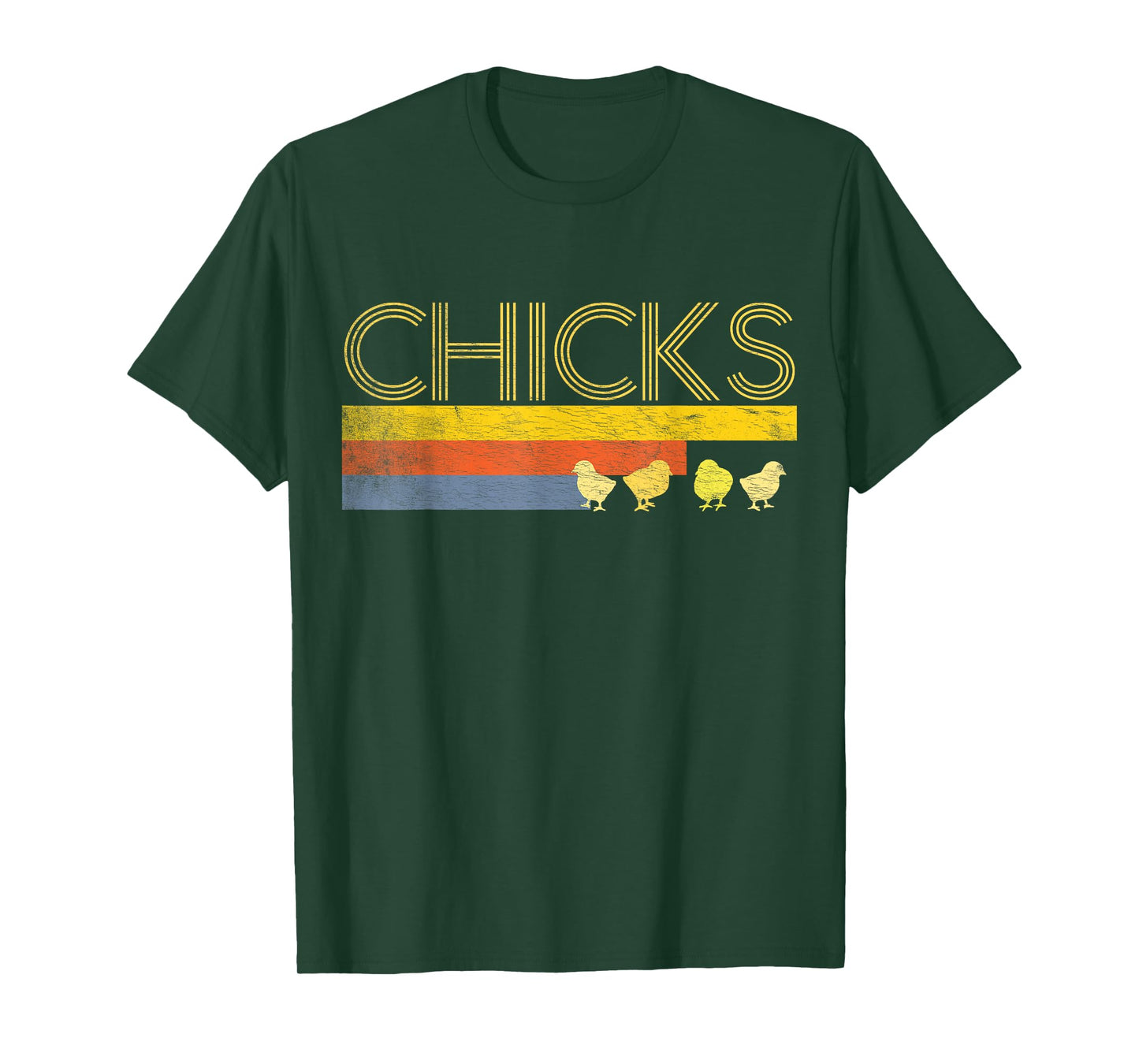 Funny Retro Striped Easter Chicks Shirt Chick Baby Chicken T-Shirt