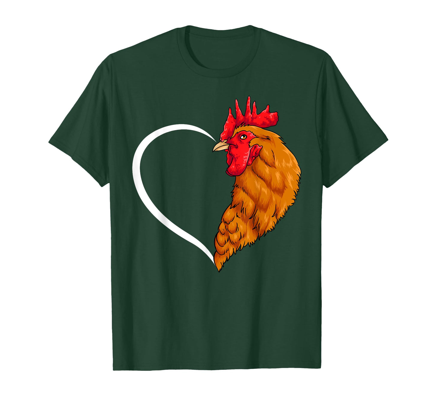 Chicken Shirts For Women Girls Kids Heart Cute Chicken T-Shirt