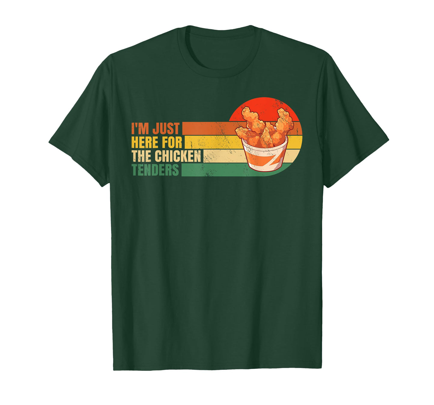 I'm Just Here for the Chicken Tenders Funny Chicken Popcorn T-Shirt