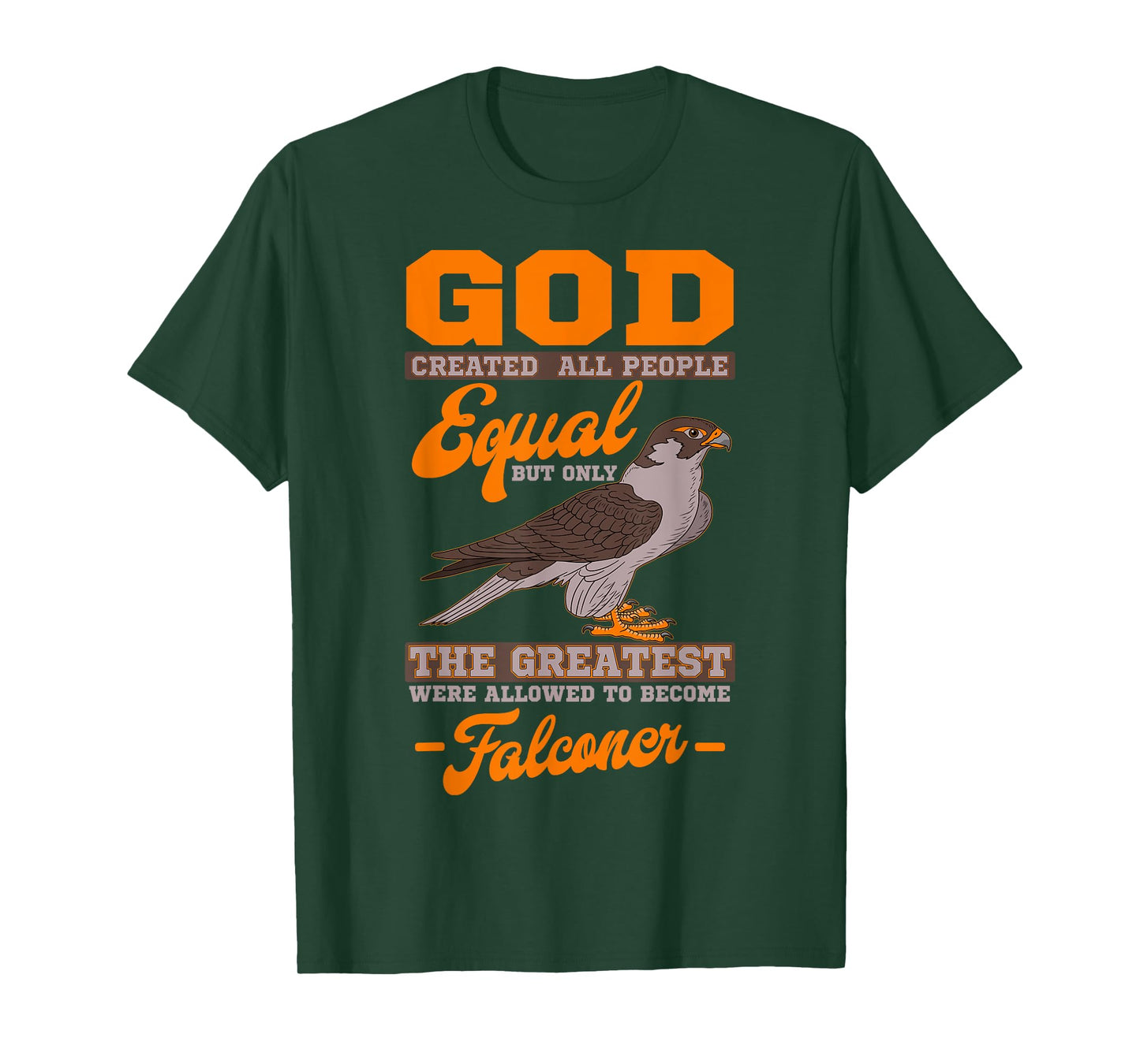 Falconer Falconry Hawking Apparel Unisex-Adults Black Modern Crew Neck Short Sleeve T-Shirt Small Hunting T-Shirt