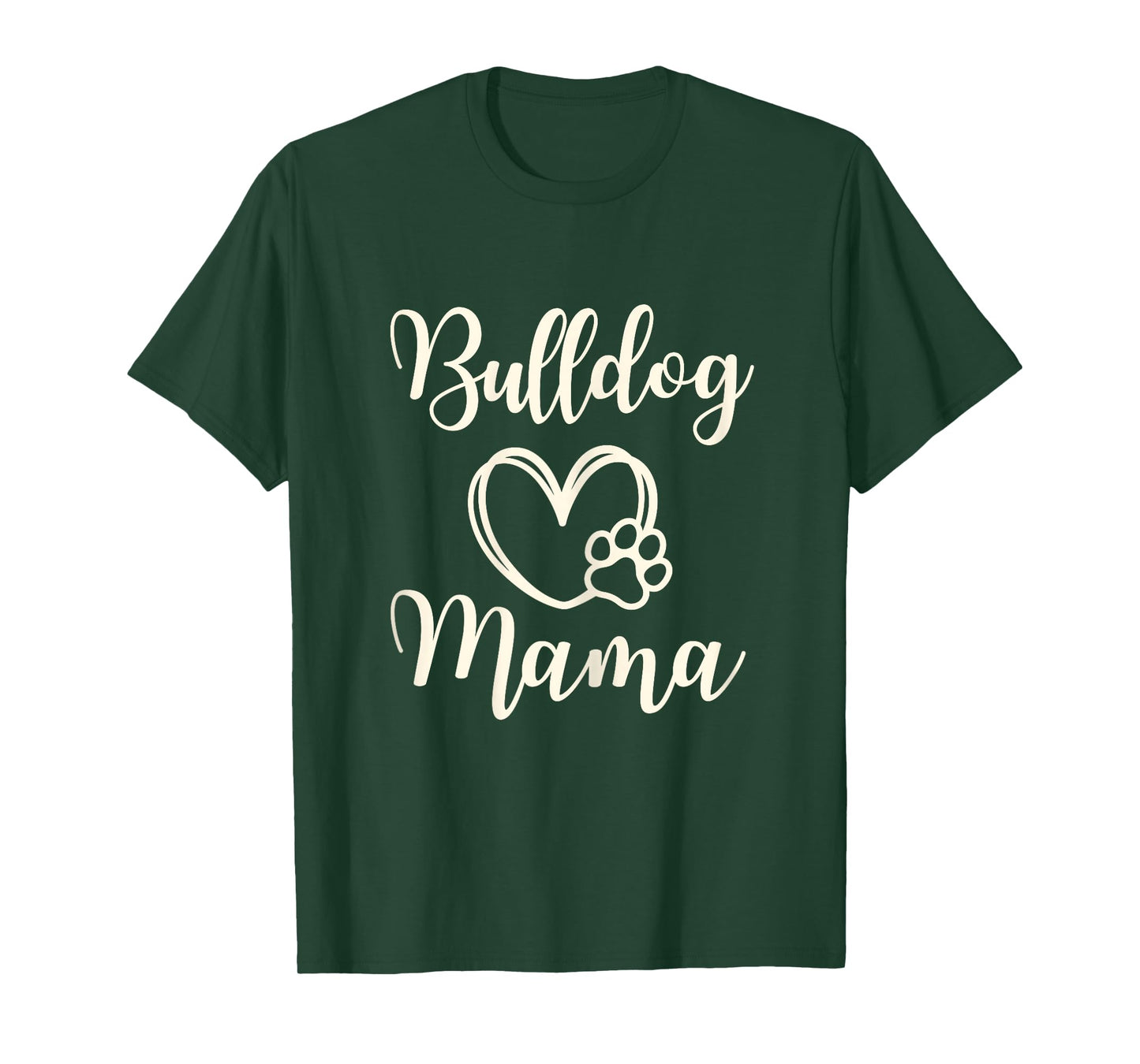 Bulldog Mom For Women Gift Idea Mama Funny Dog T-Shirt
