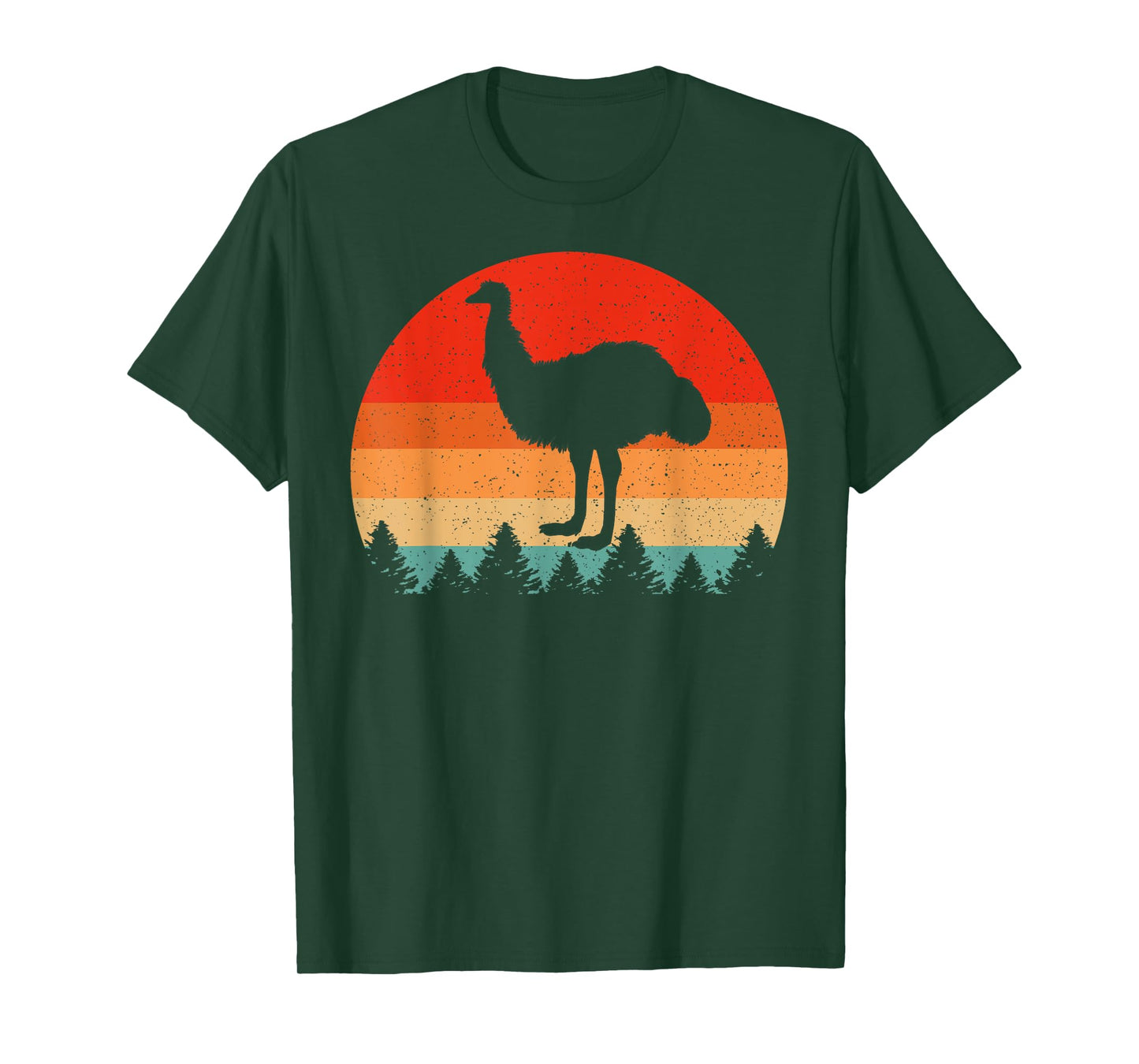 Vintage Retro Emu Birds Lover Emu T-Shirt