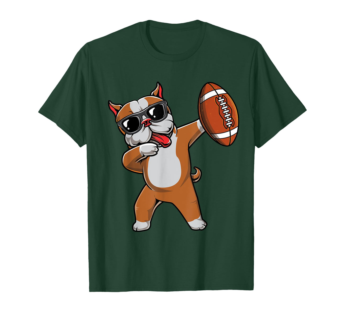 Dabbing Pitbull Dog Cute Pit Bull Dab Boys Football Gift T-Shirt
