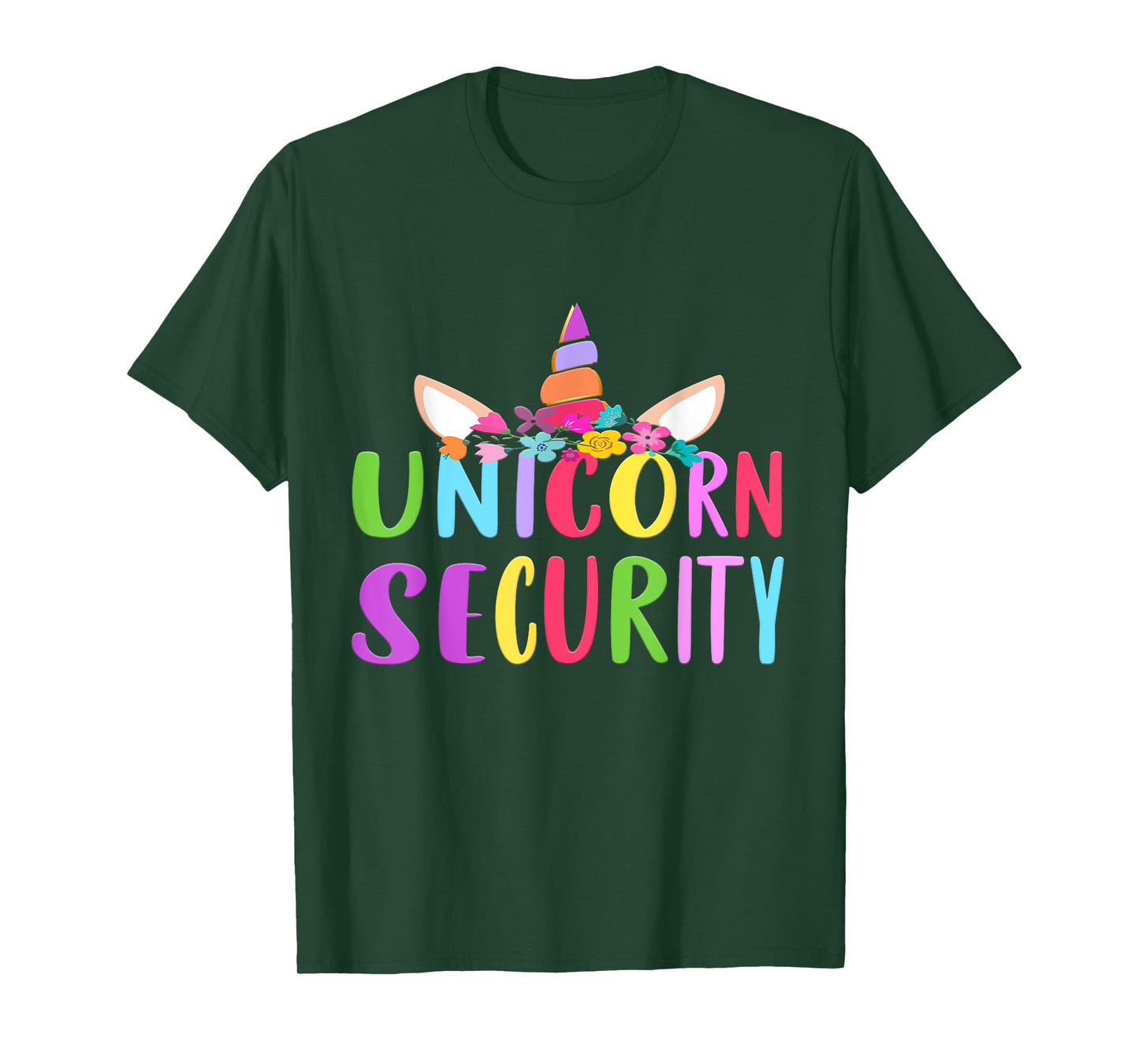 Unicorn Security Shirt Halloween Fall Costume Adults Kids T-Shirt