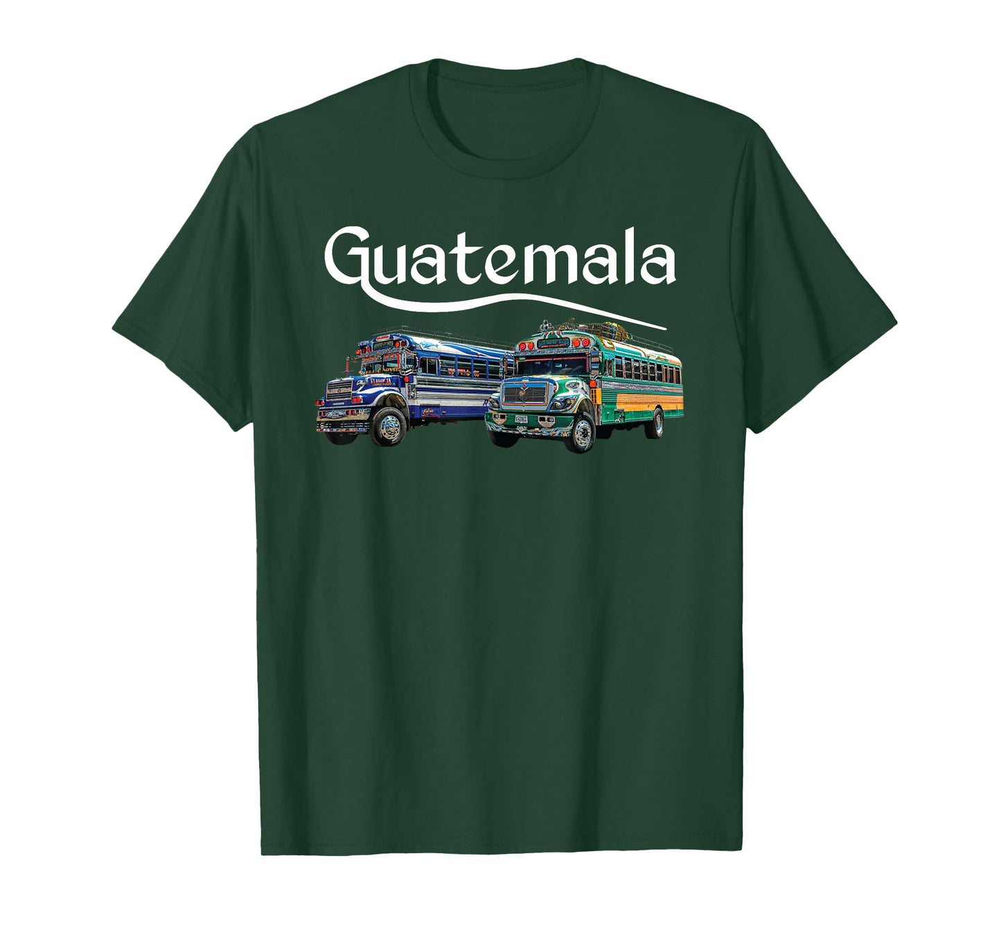 Chicken Bus Guatemala Chapin Quetzal Antigua Tikal Maya 502 T-Shirt