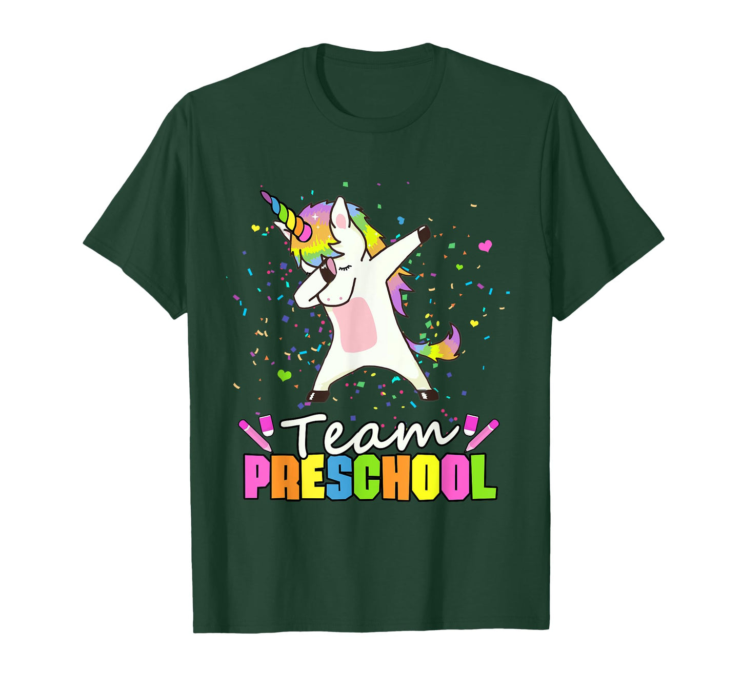 Team Preschool Unicorn Team Pre-K Preschool Crew T-Shirt